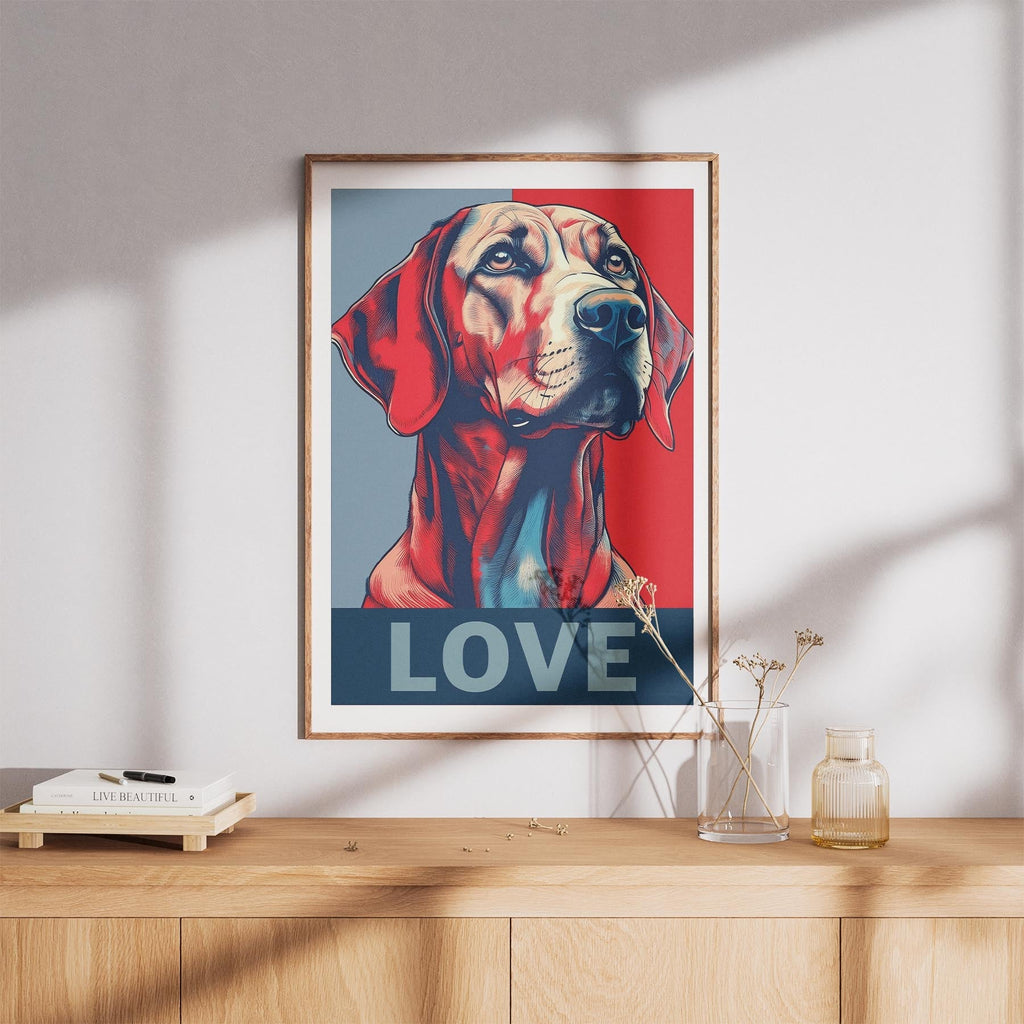 Hungarian Vizsla LOVE Series Inspired by the Obama Poster image 8