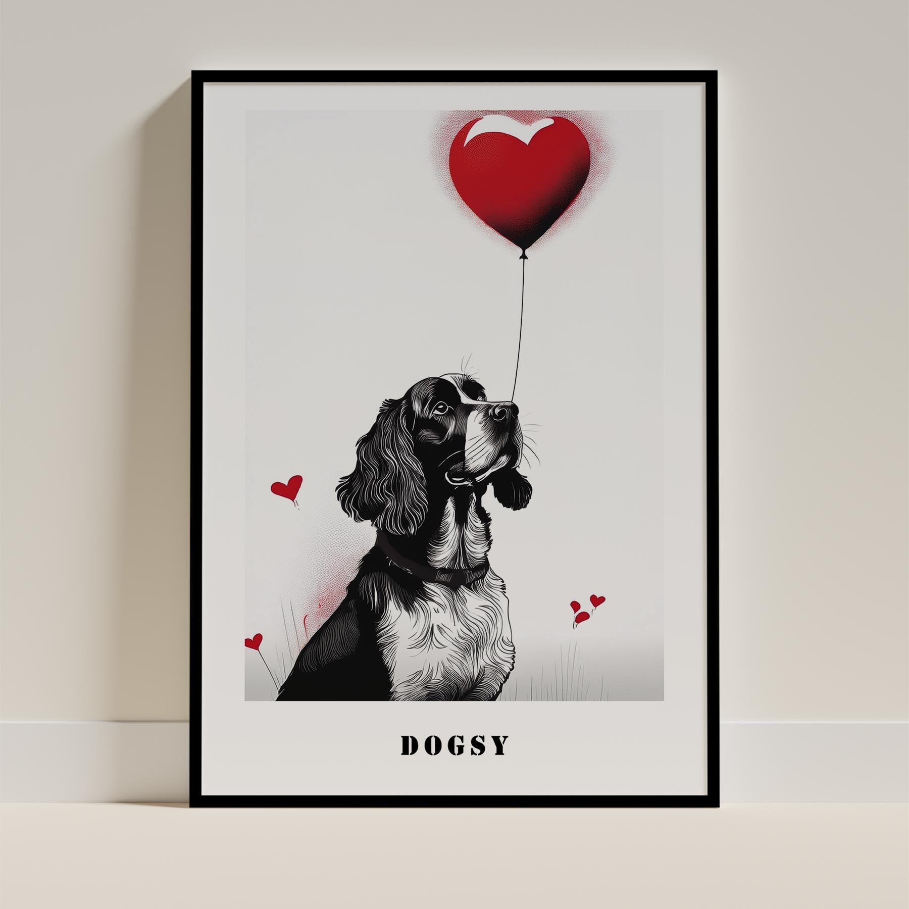 English Springer Spaniel DOGSY Series inspired by the Art of Banksy with text Do image 11
