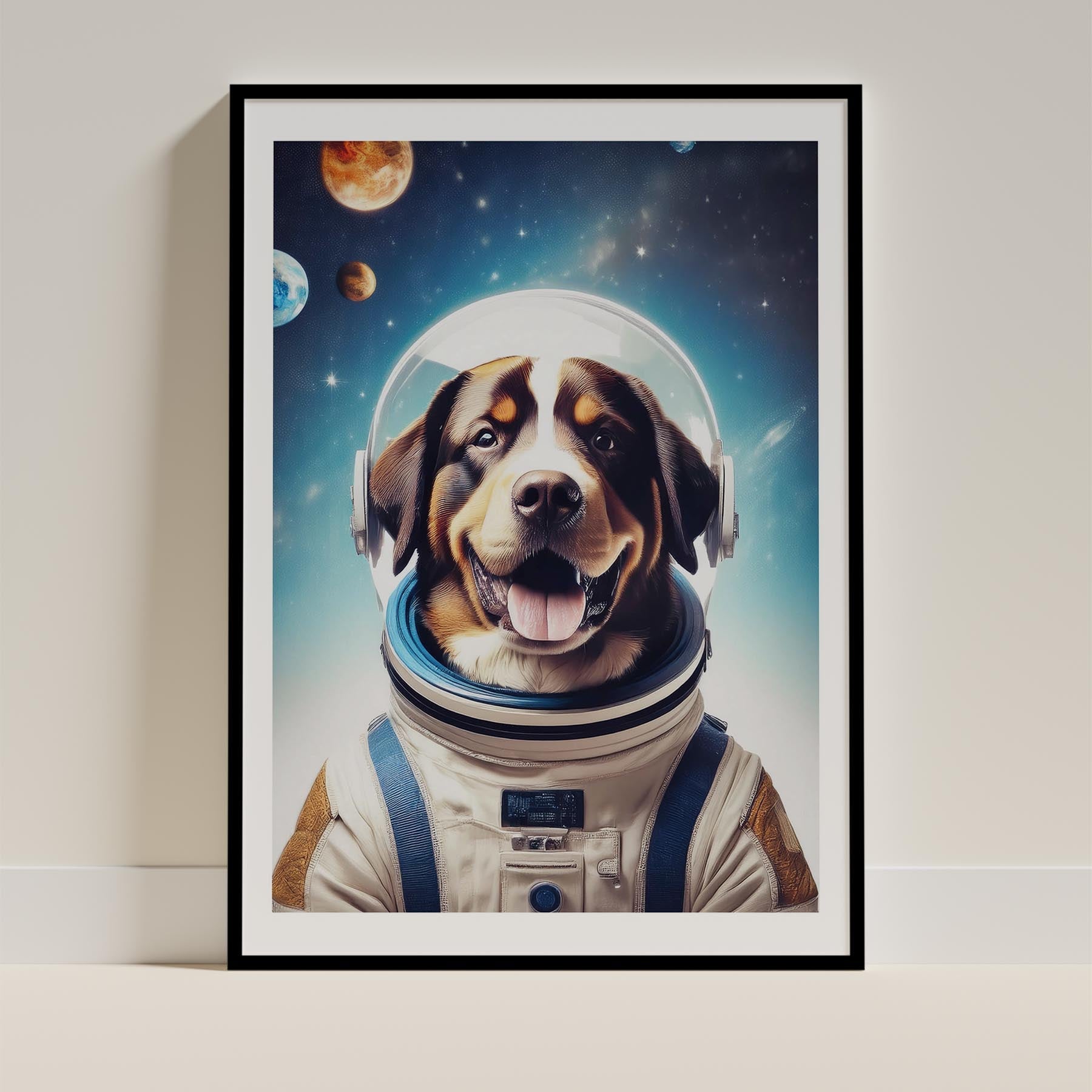 Bernese Mountain Dog Astronaut Dog Series image 11