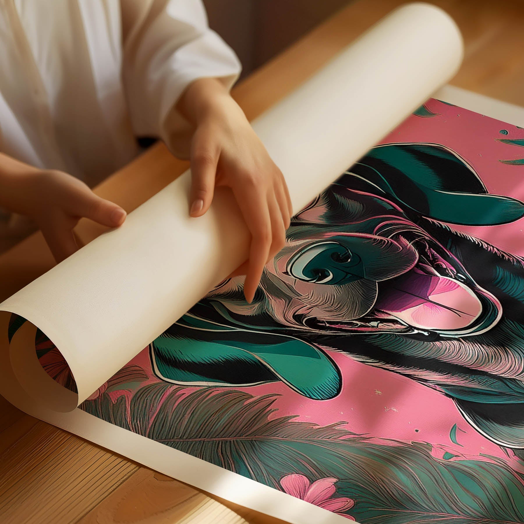 Vizsla Flowery Dog image 1