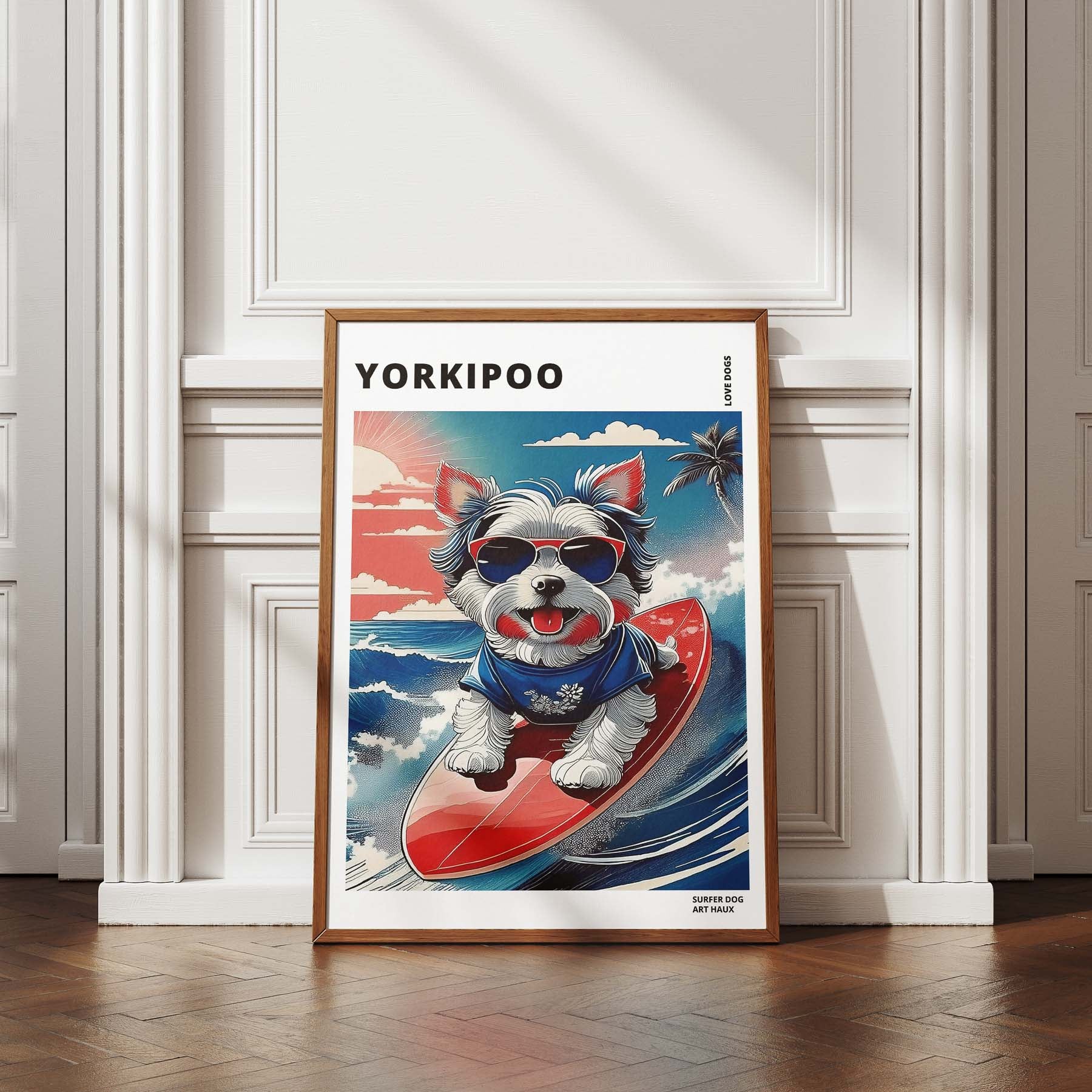 Yorkipoo Hokosai Surfer Dogs 1 image 4