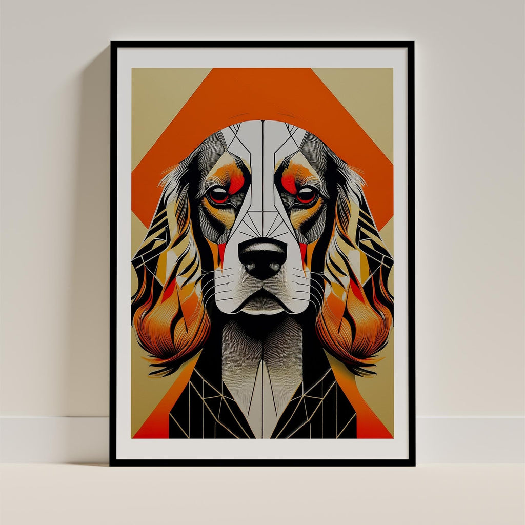Cocker Spaniel Geometric Orange Series image 0
