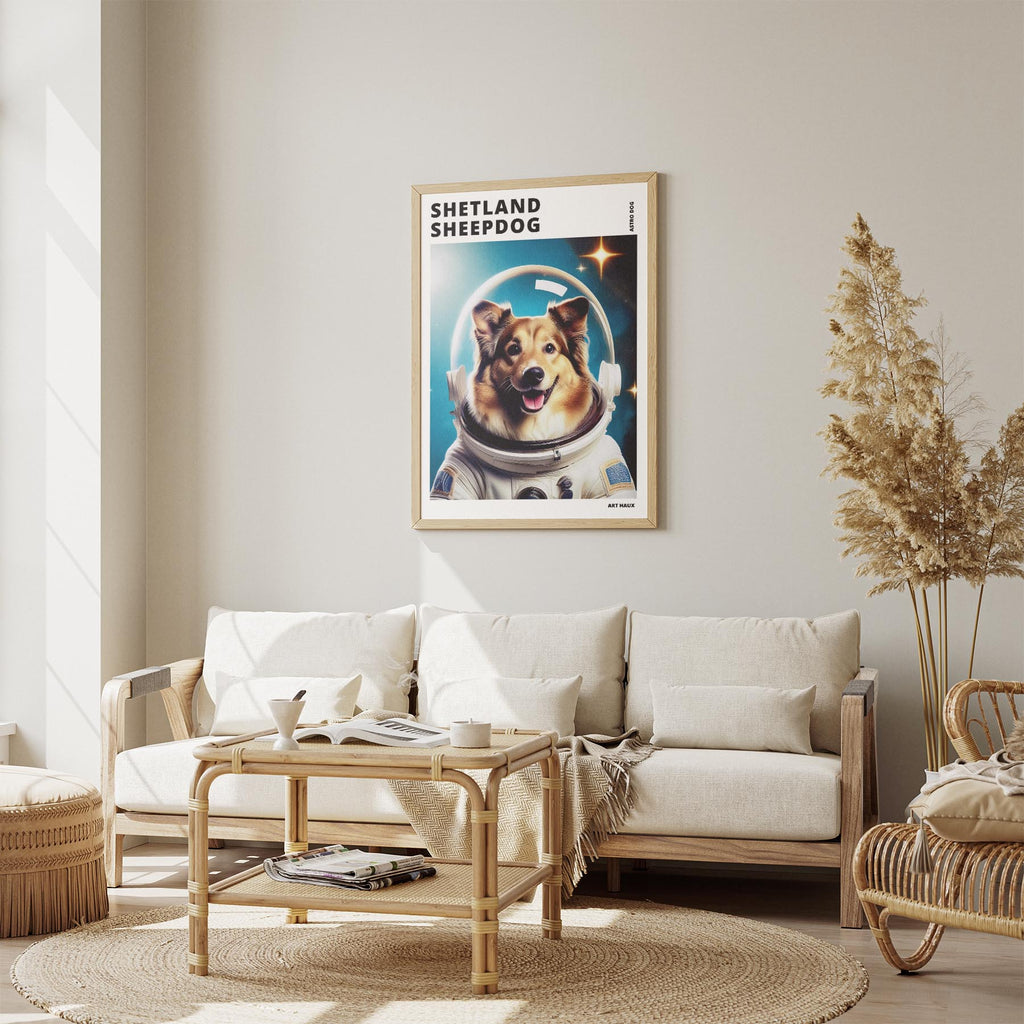 Shetland Sheepdog Astronaut Dog Series with Text Astro Dog image 2
