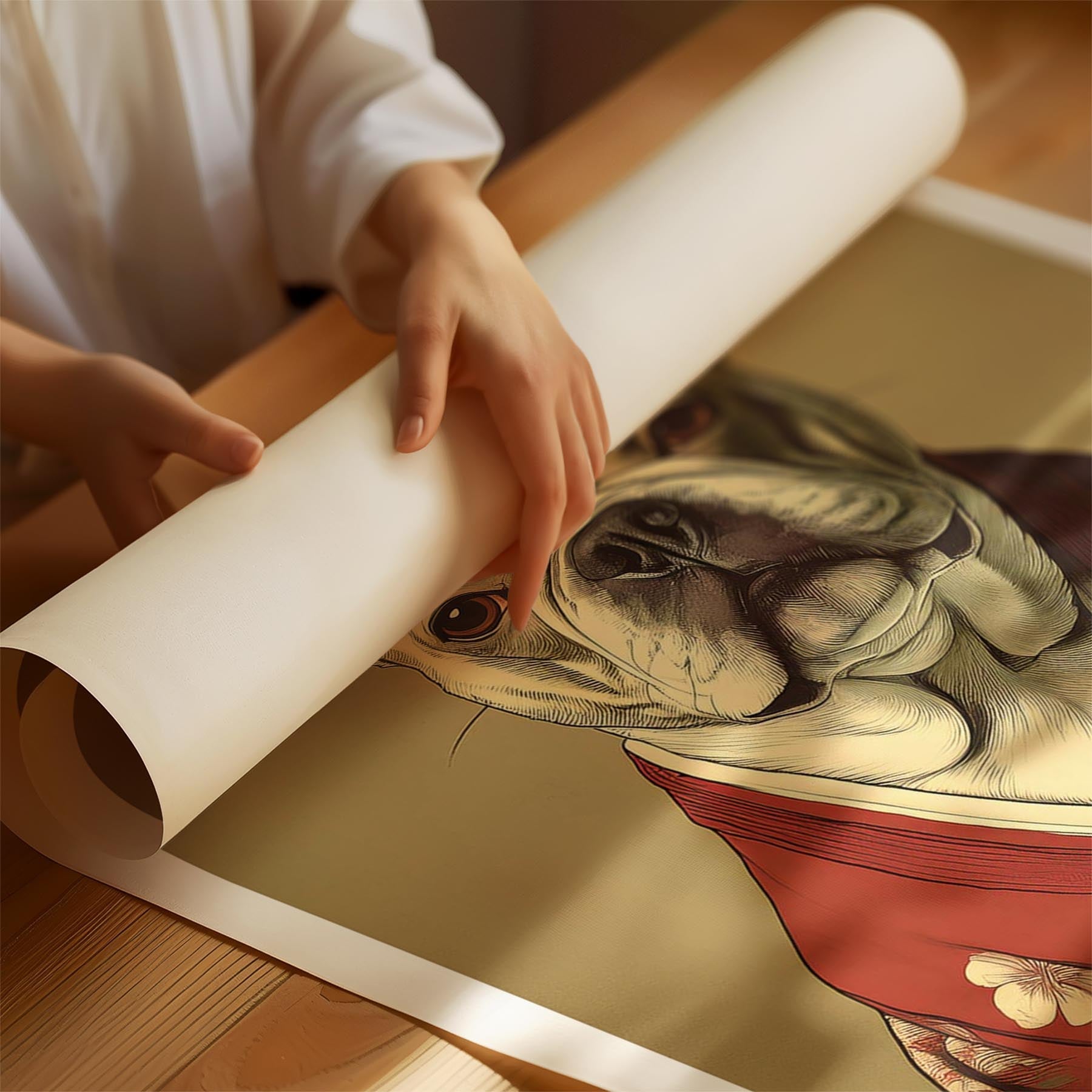 French Bulldog Japanse Kimono Dog Series image 1