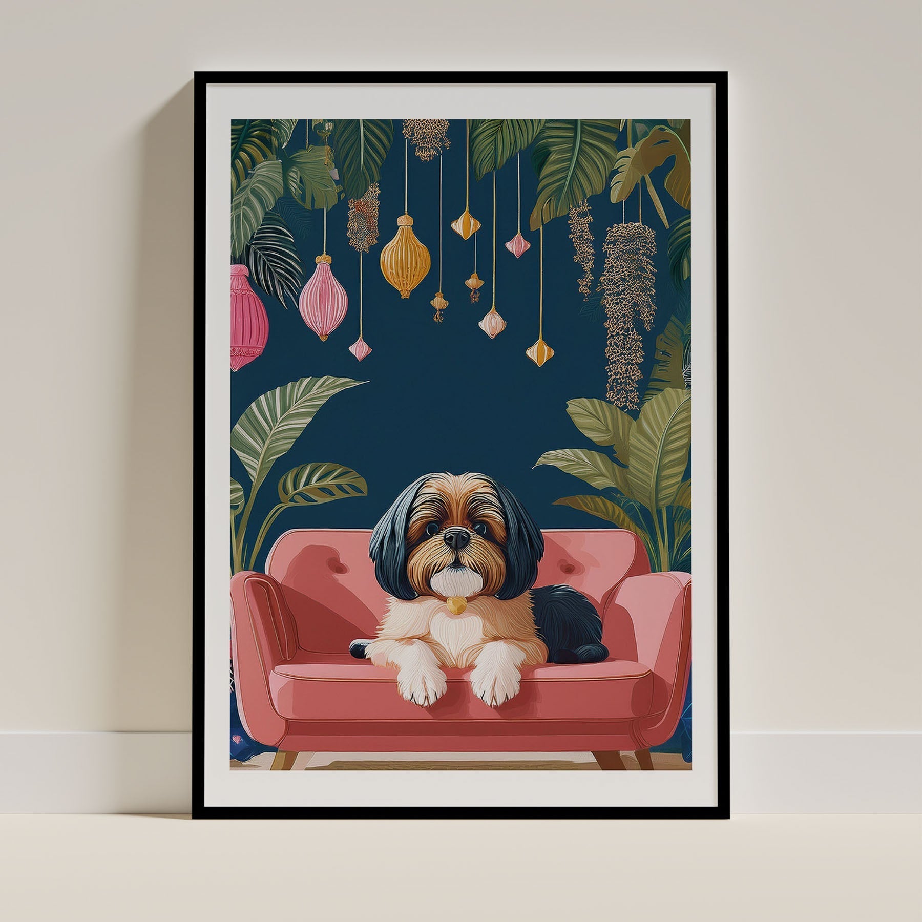 Shih Tzu Dog Art Print Unframed Vol 2 | 8 Unique Designs | Wall Art Gift for Dog Lovers - Image 5 | Dogsy & Co