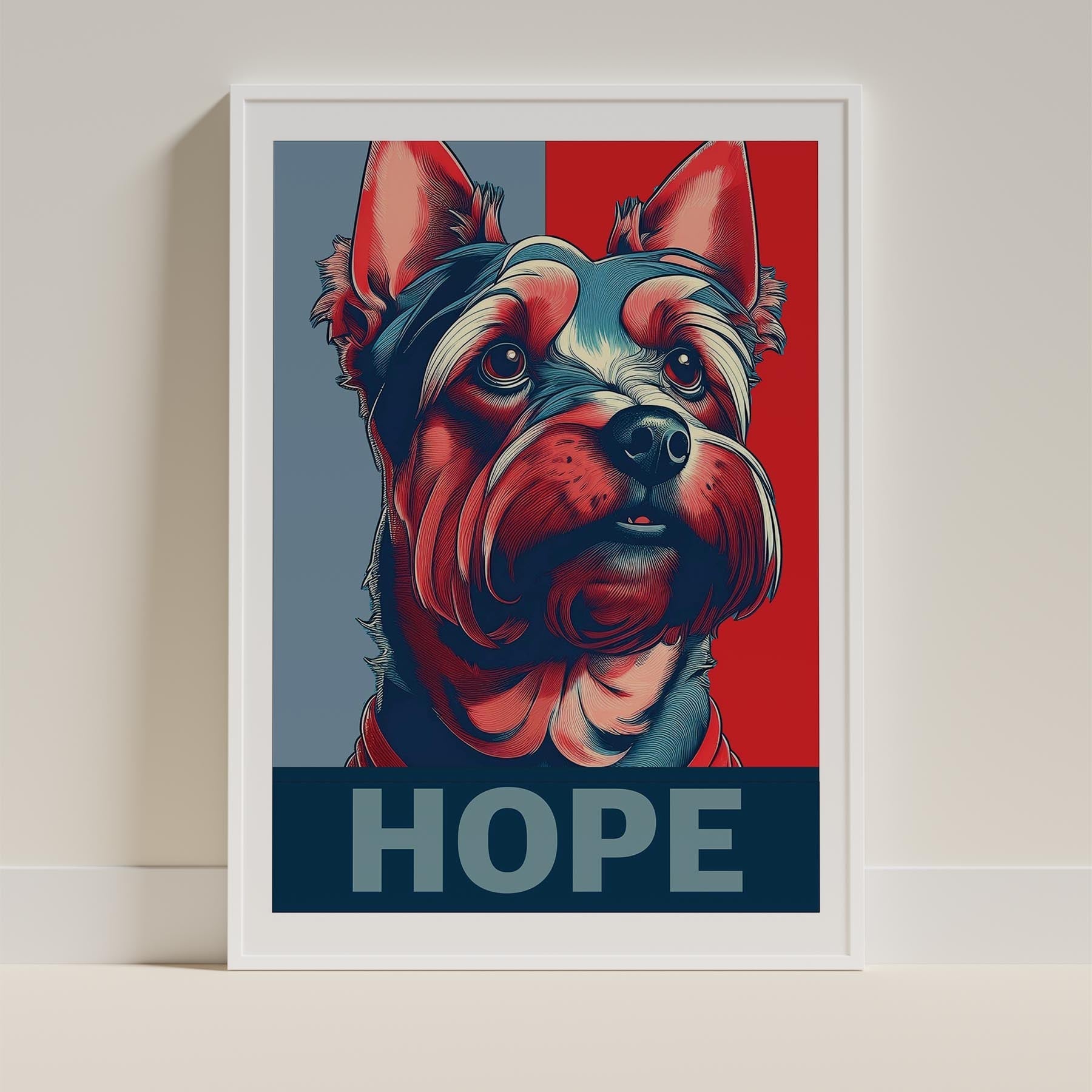 Yorkshire Terrier HOPE Series Inspired by the Obama Poster image 9