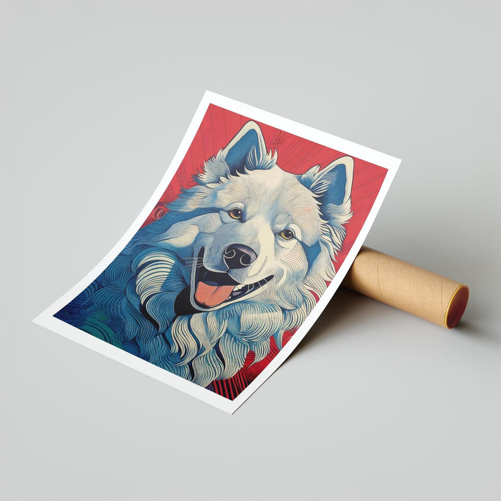 Samoyed Hokusai Japanese Inspired Dog Series image 6