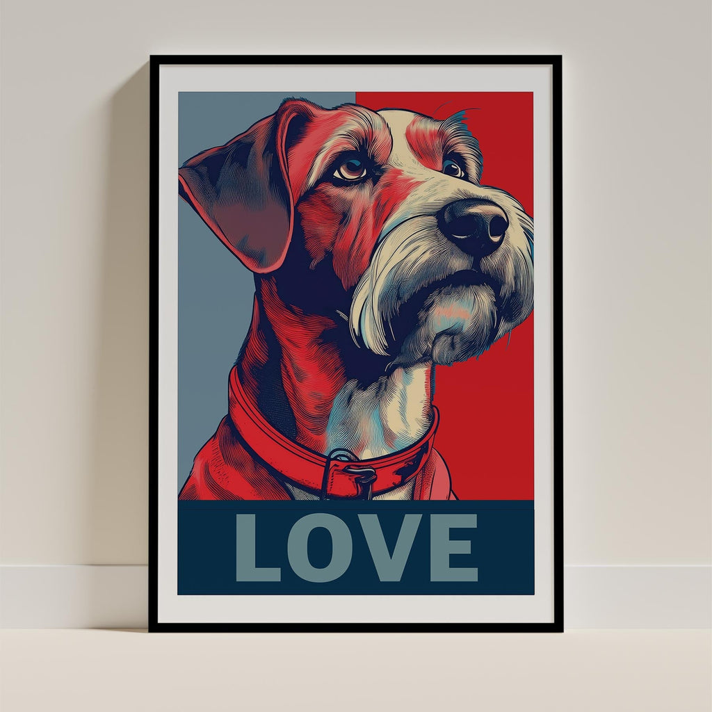 Irish Terrier LOVE Series Inspired by the Obama Poster image 0