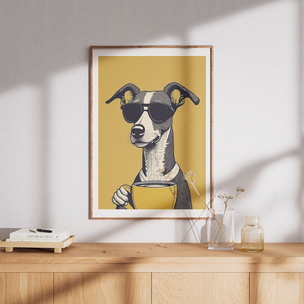 Whippet Chillin Coffee Dog image 8