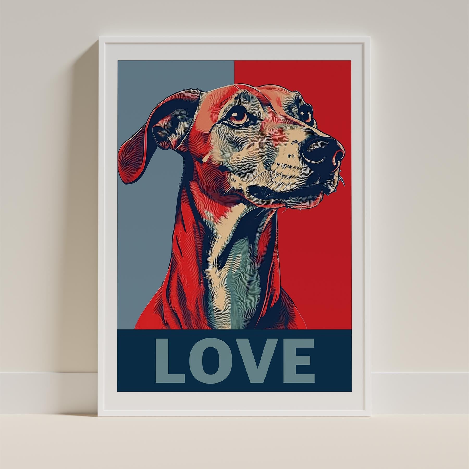 Greyhound LOVE Series Inspired by the Obama Poster image 9