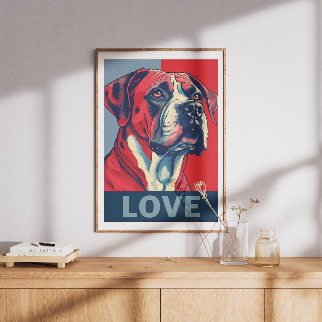 Dogue de Bordeaux LOVE Series Inspired by the Obama Poster image 8