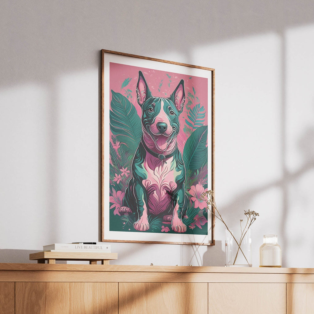 Bull Terrier Flowery Dog image 6