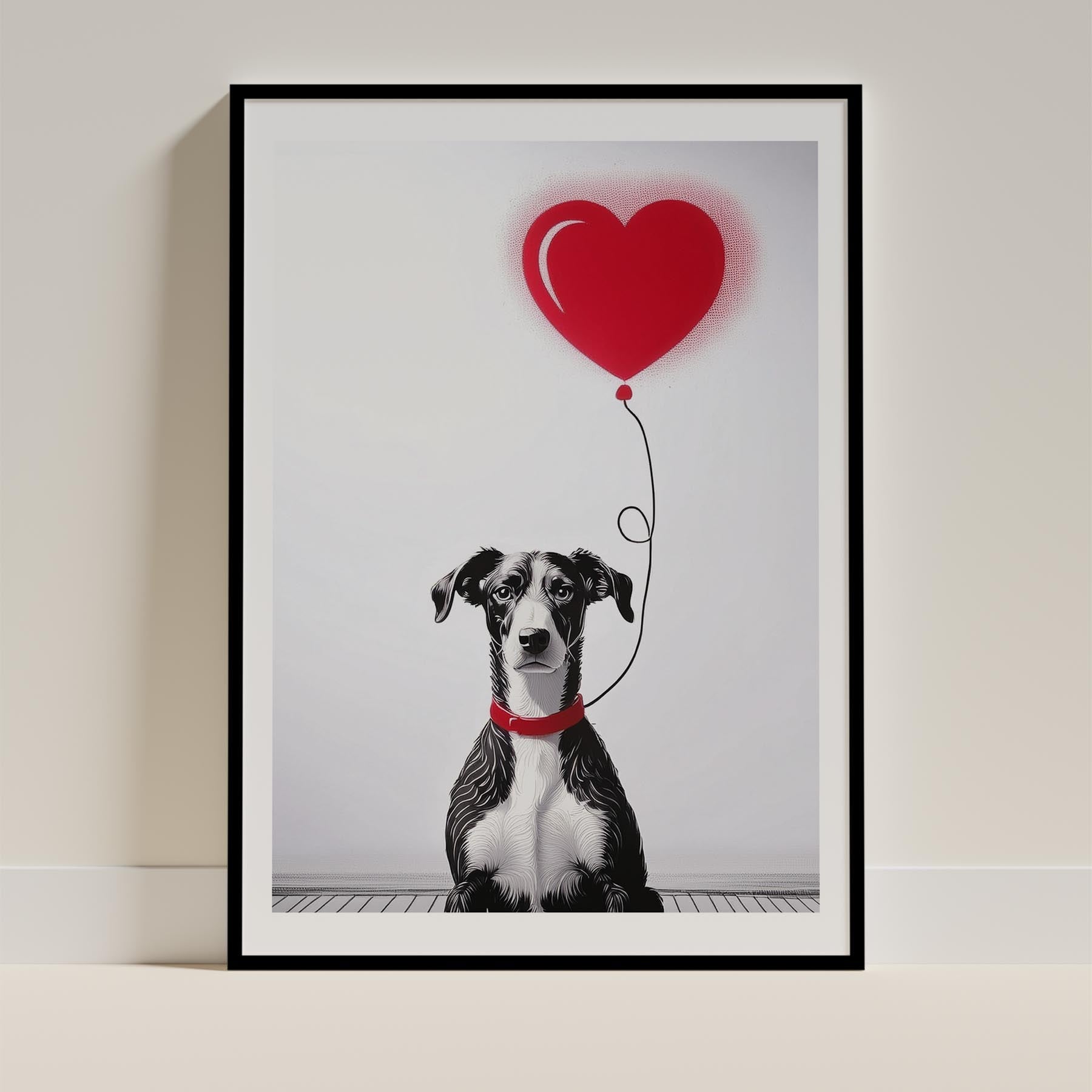 Whippet DOGSY Series inspired by the Art of Banksy image 12