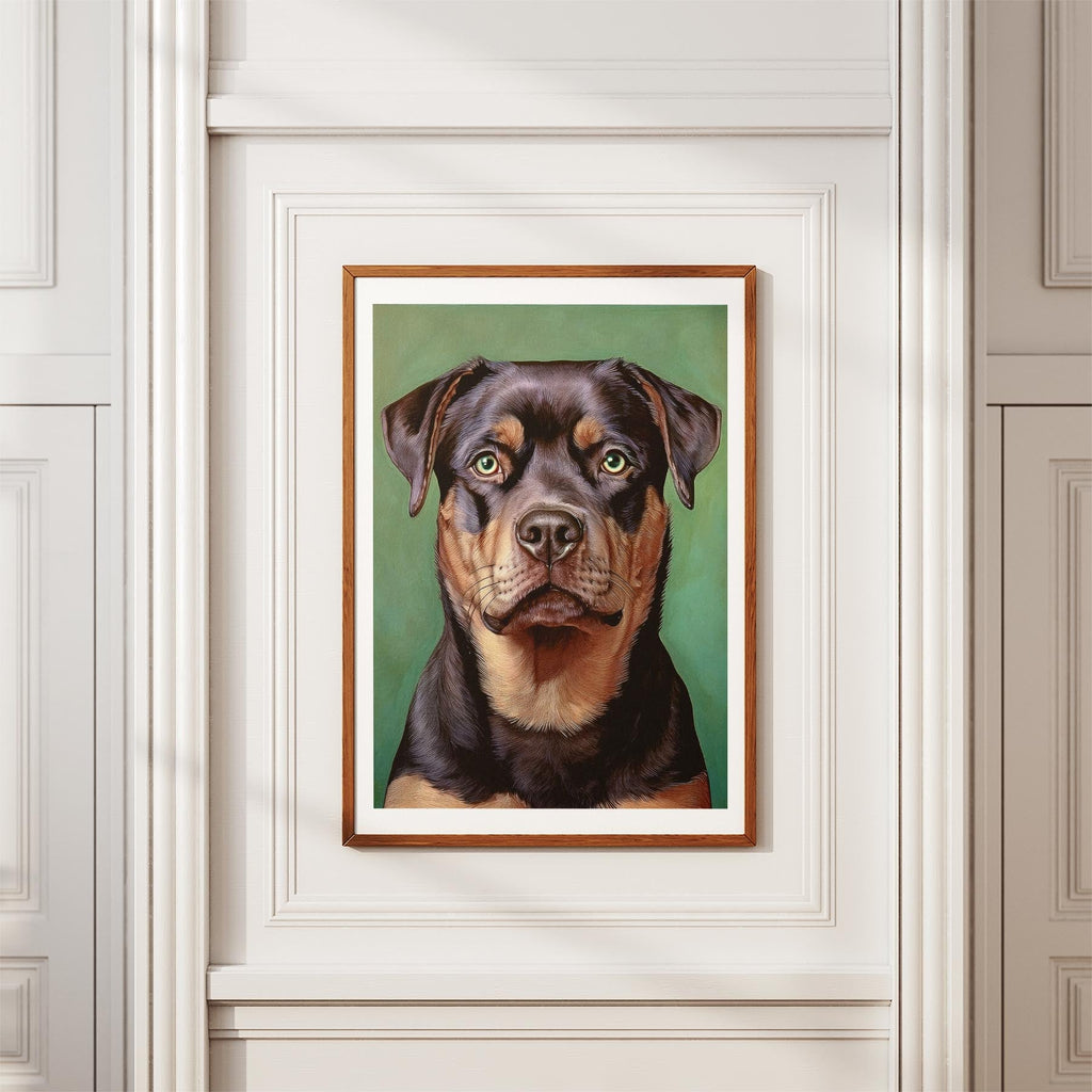 Rottweiler Green Painted Series image 3