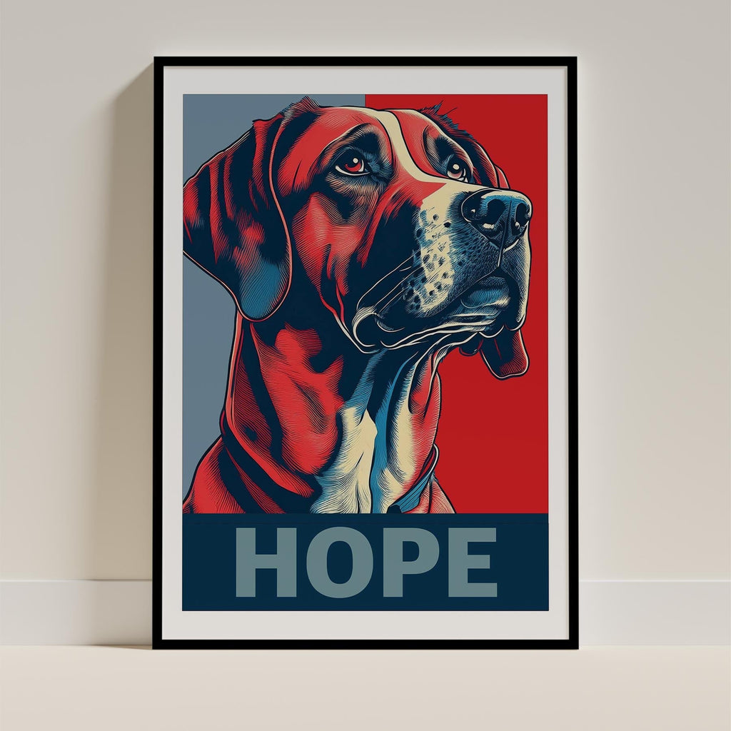 Rhoedesian Ridgeback HOPE Series Inspired by the Obama Poster image 11