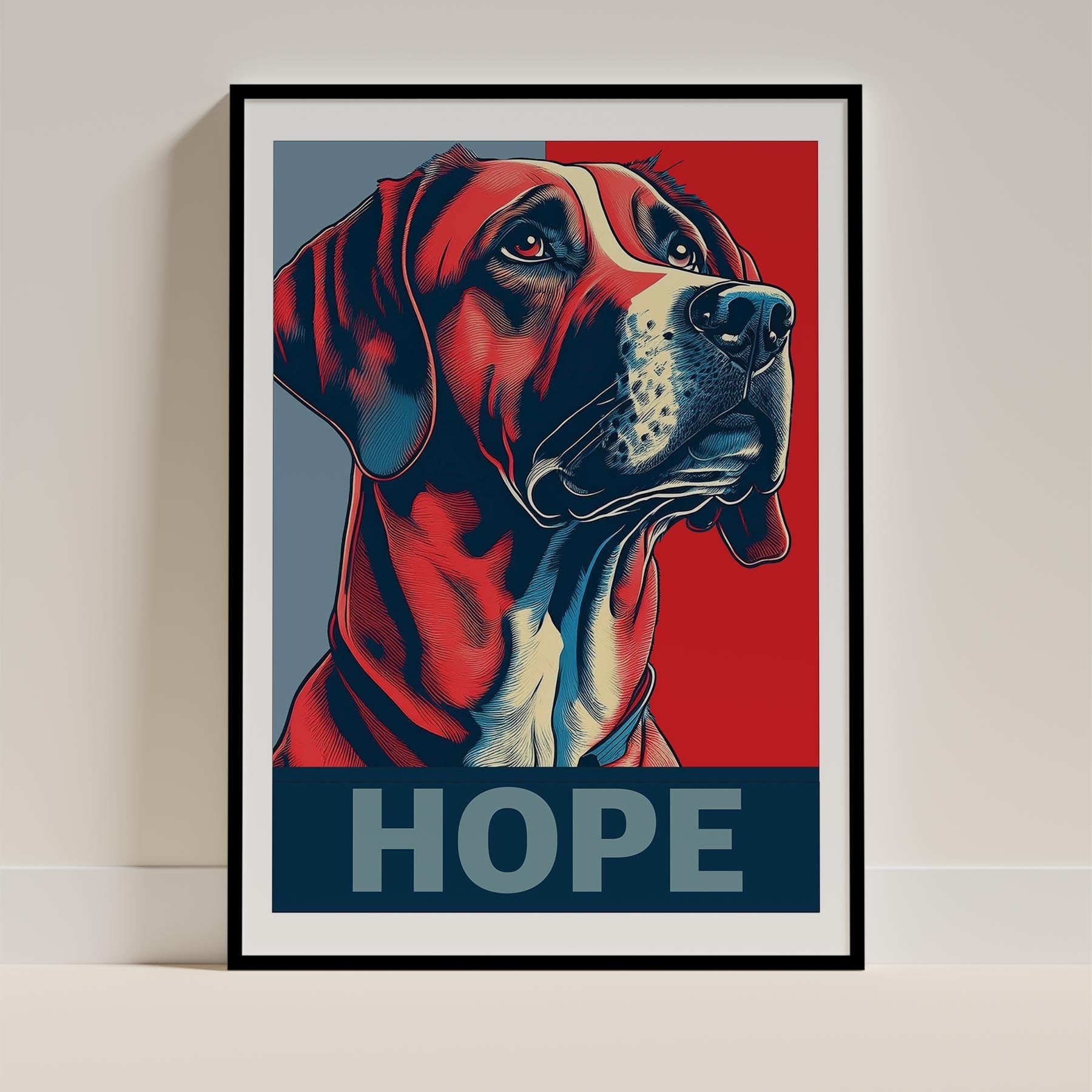 Rhoedesian Ridgeback HOPE Series Inspired by the Obama Poster image 11