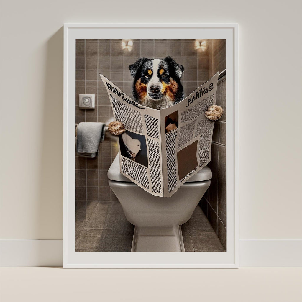 Australian Shepherd Toilet Humour Dog Series 2 image 9
