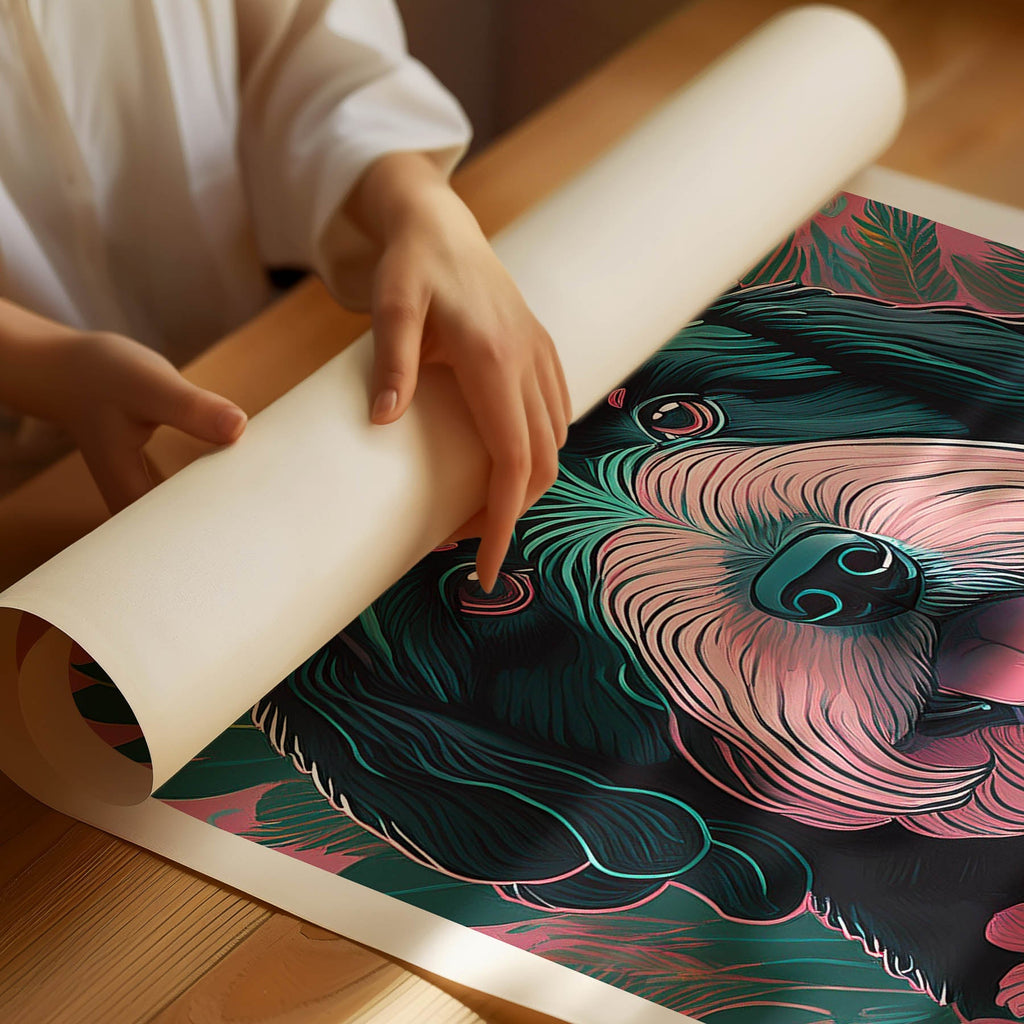 Old English Sheepdog Flowery Dog image 1