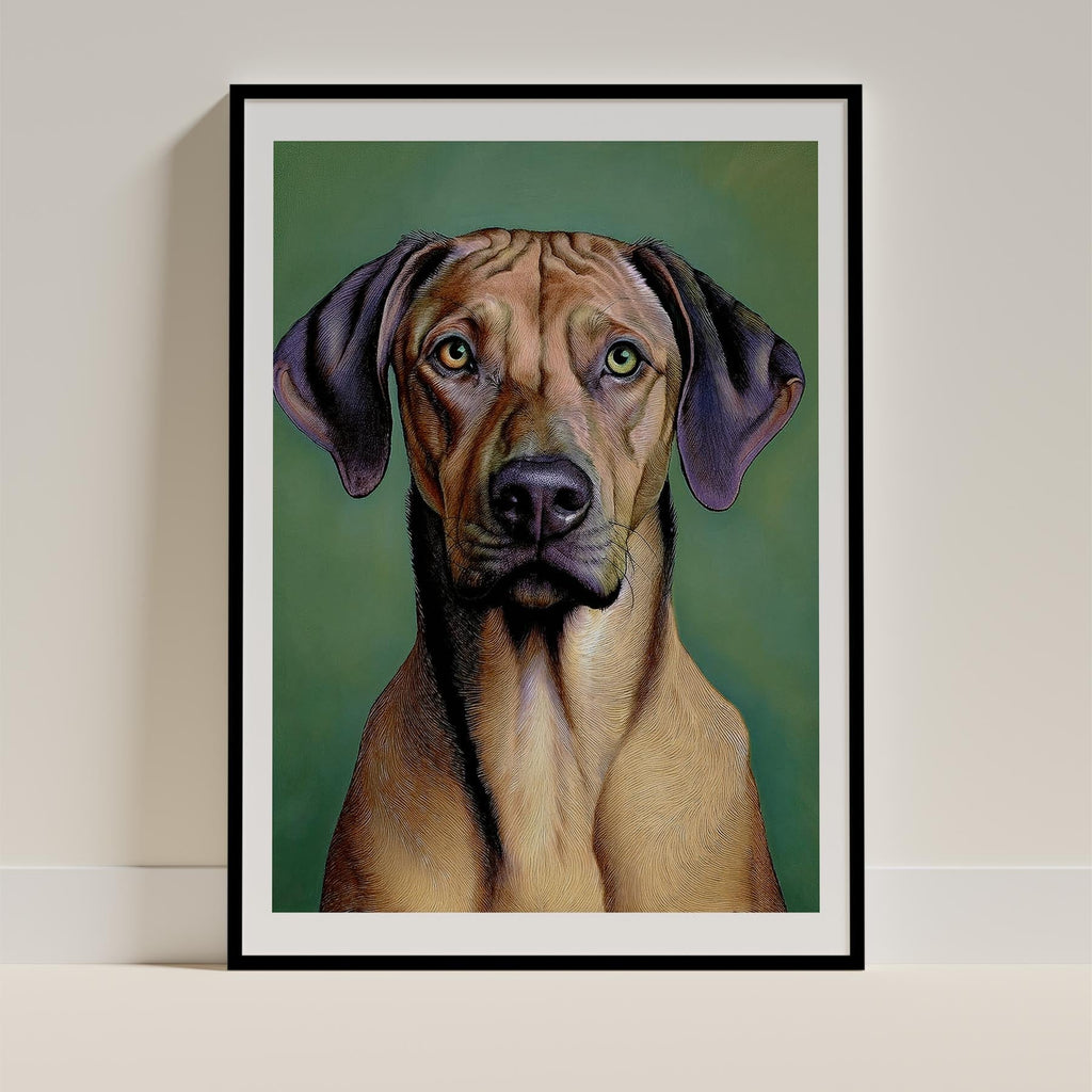 Rhoedesian Ridgeback Green Painted Series image 0