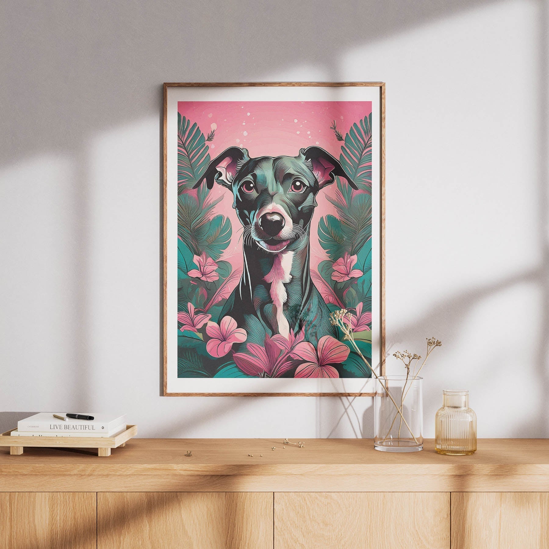 Italian Greyhound Flowery Dog image 8