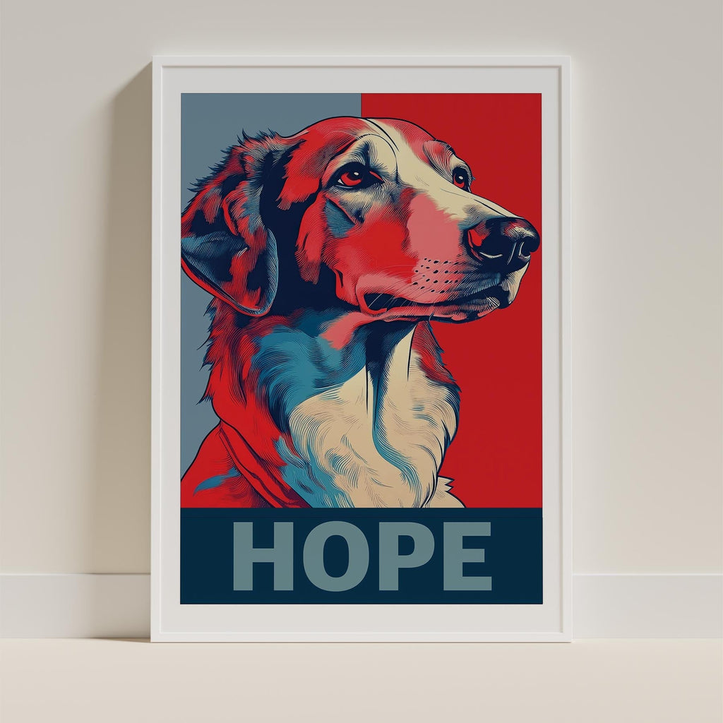 Borzoi HOPE Series Inspired by the Obama Poster image 9