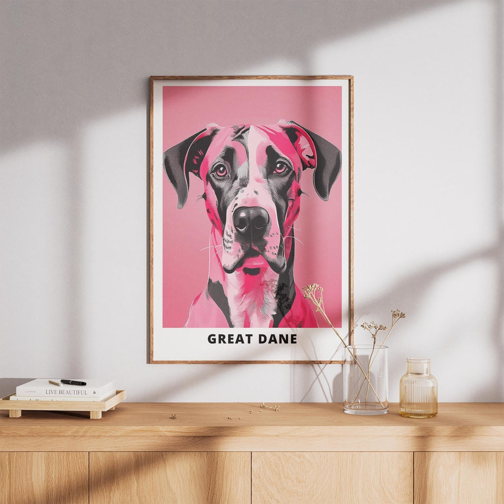 Great Dane Pink and Black Dog Series 5 image 8