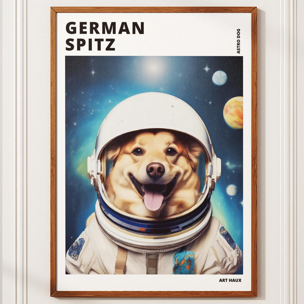 German Spitz Astronaut Dog Series with Text Astro Dog image 10