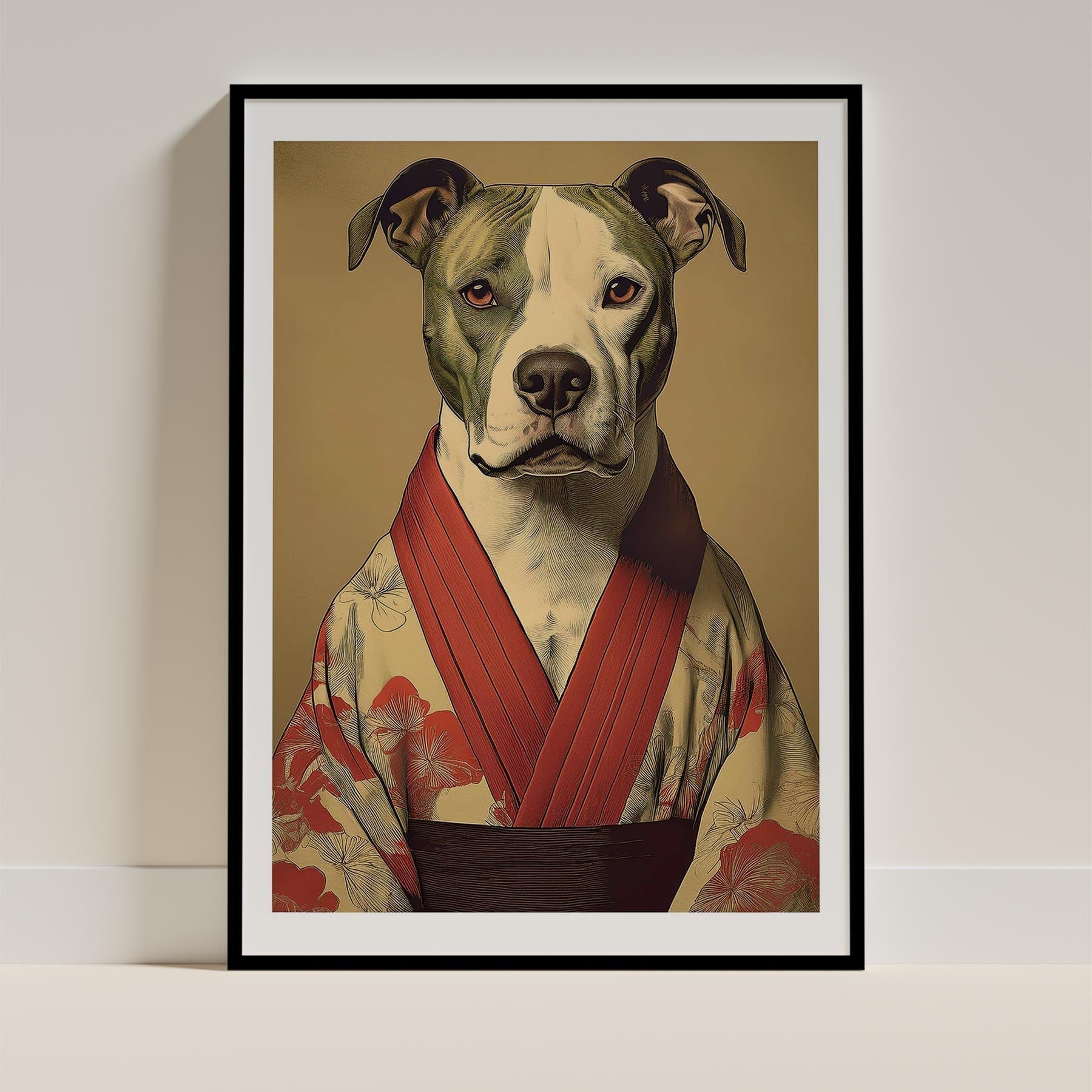 American Pitbull Terrier Japanse Kimono Dog Series image 0