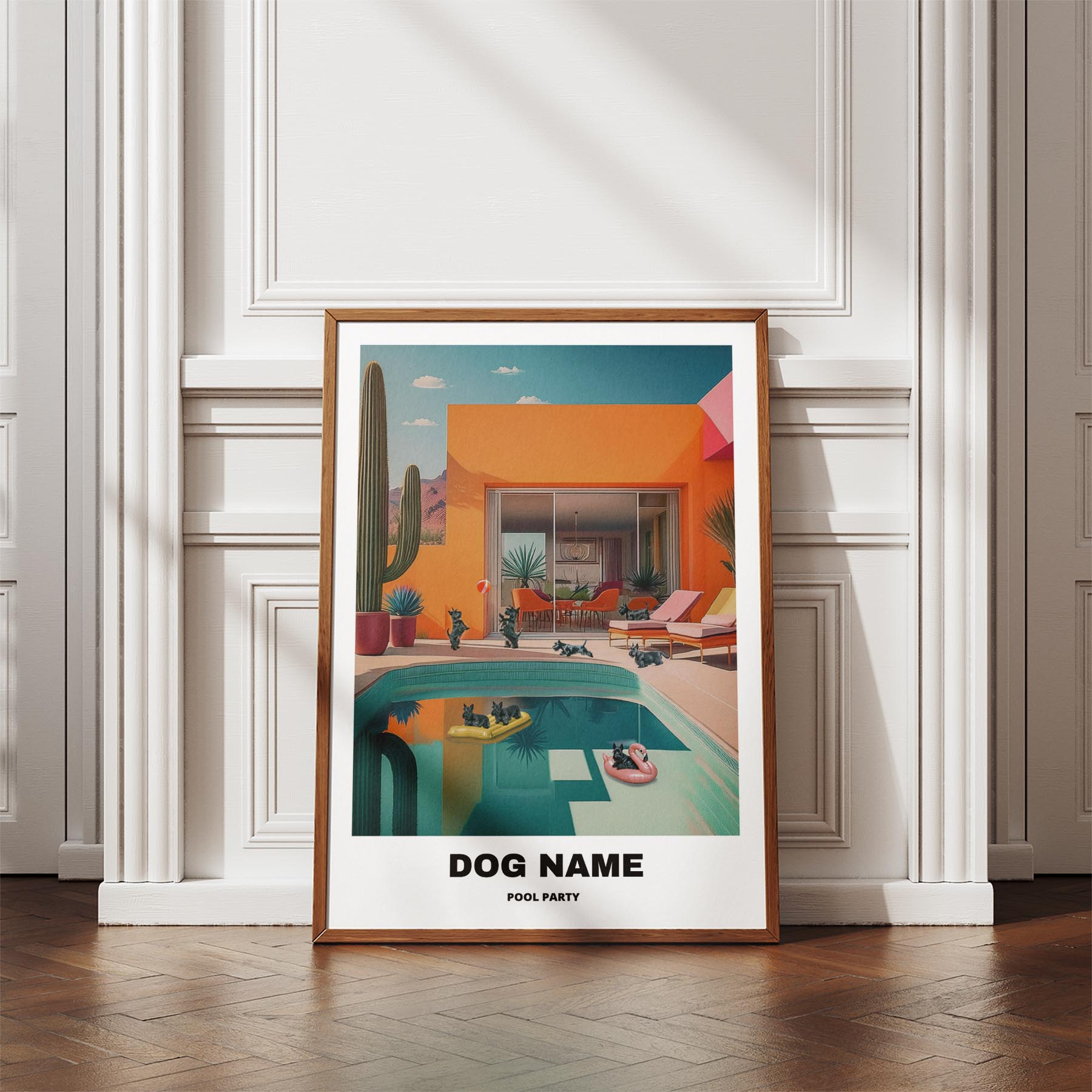 Scottish Terrier Custom Pool Party WITH TEXT image 4