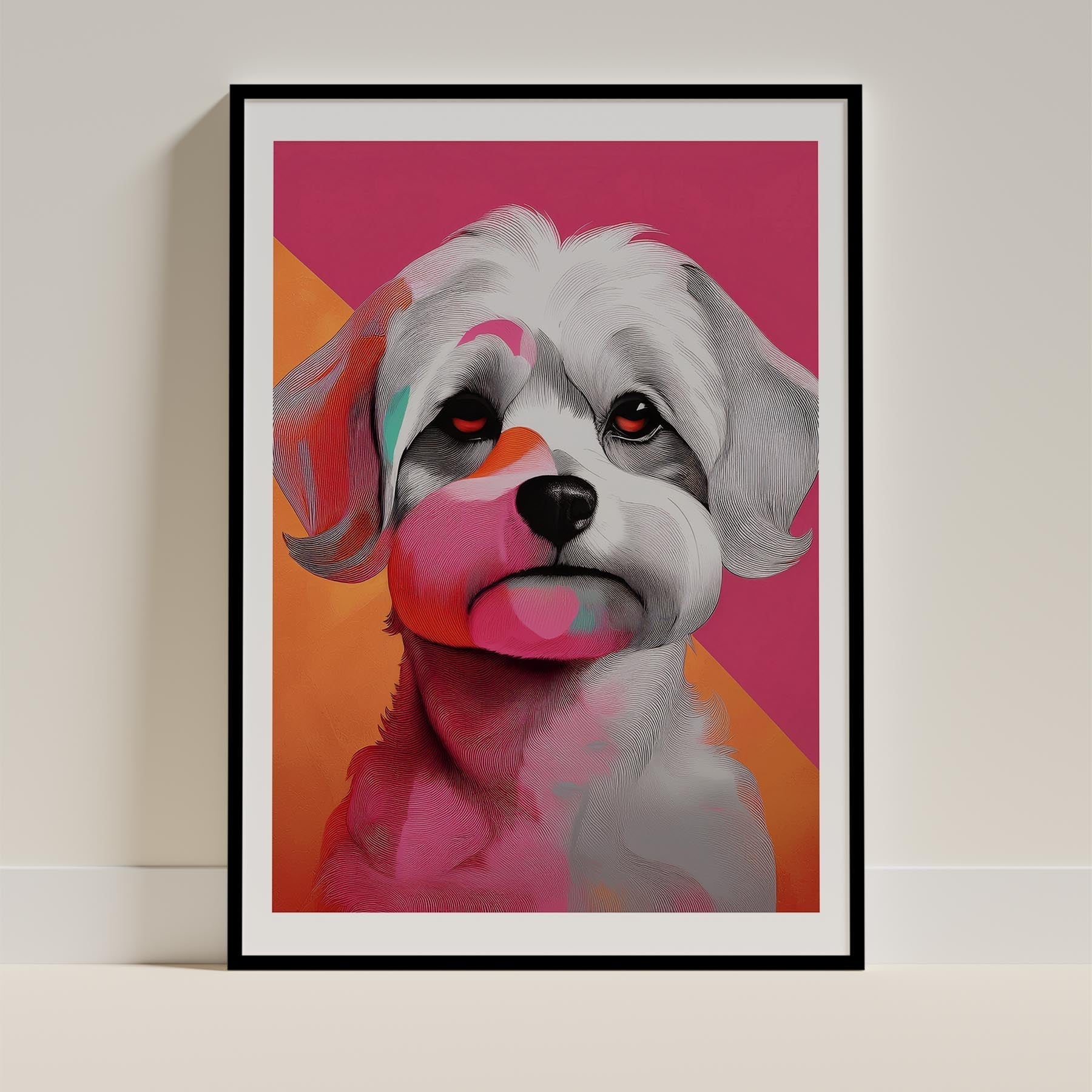 Maltese Modern Pop Dog Series image 0