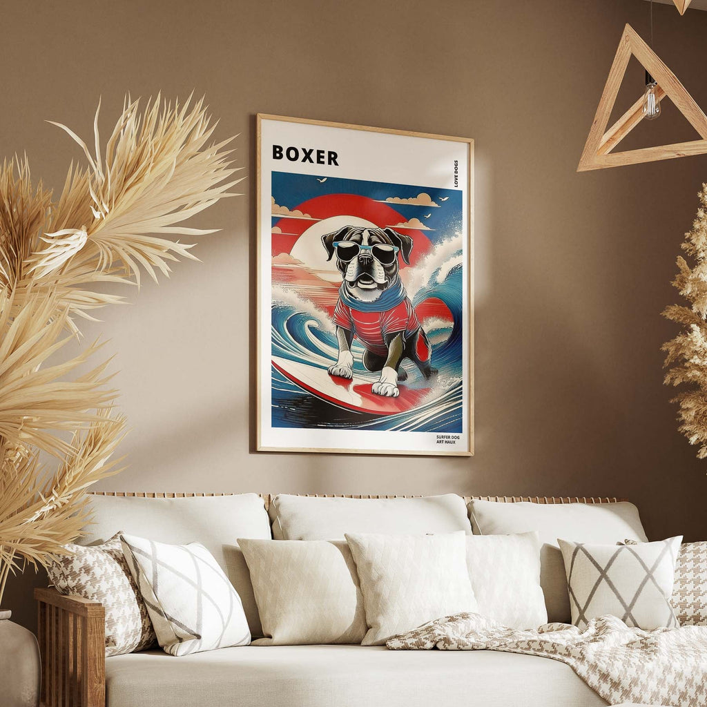 Boxer Hokosai Surfer Dogs 1 image 5