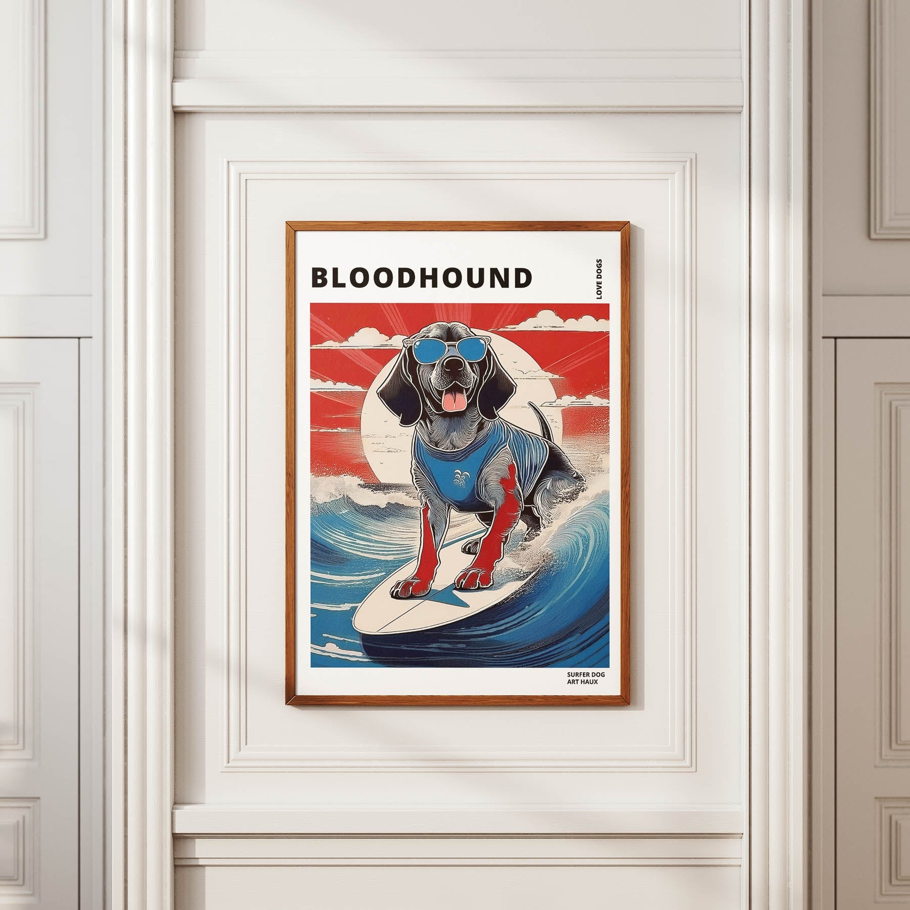 Blood Hound Hokosai Surfer Dogs 1 image 2