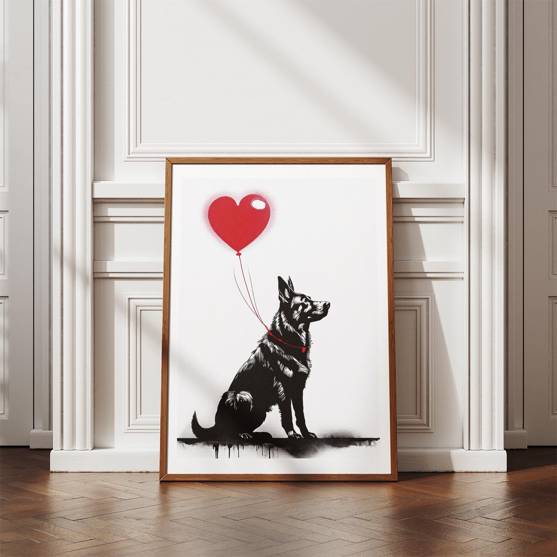 German Shepherd DOGSY Series inspired by the Art of Banksy image 4