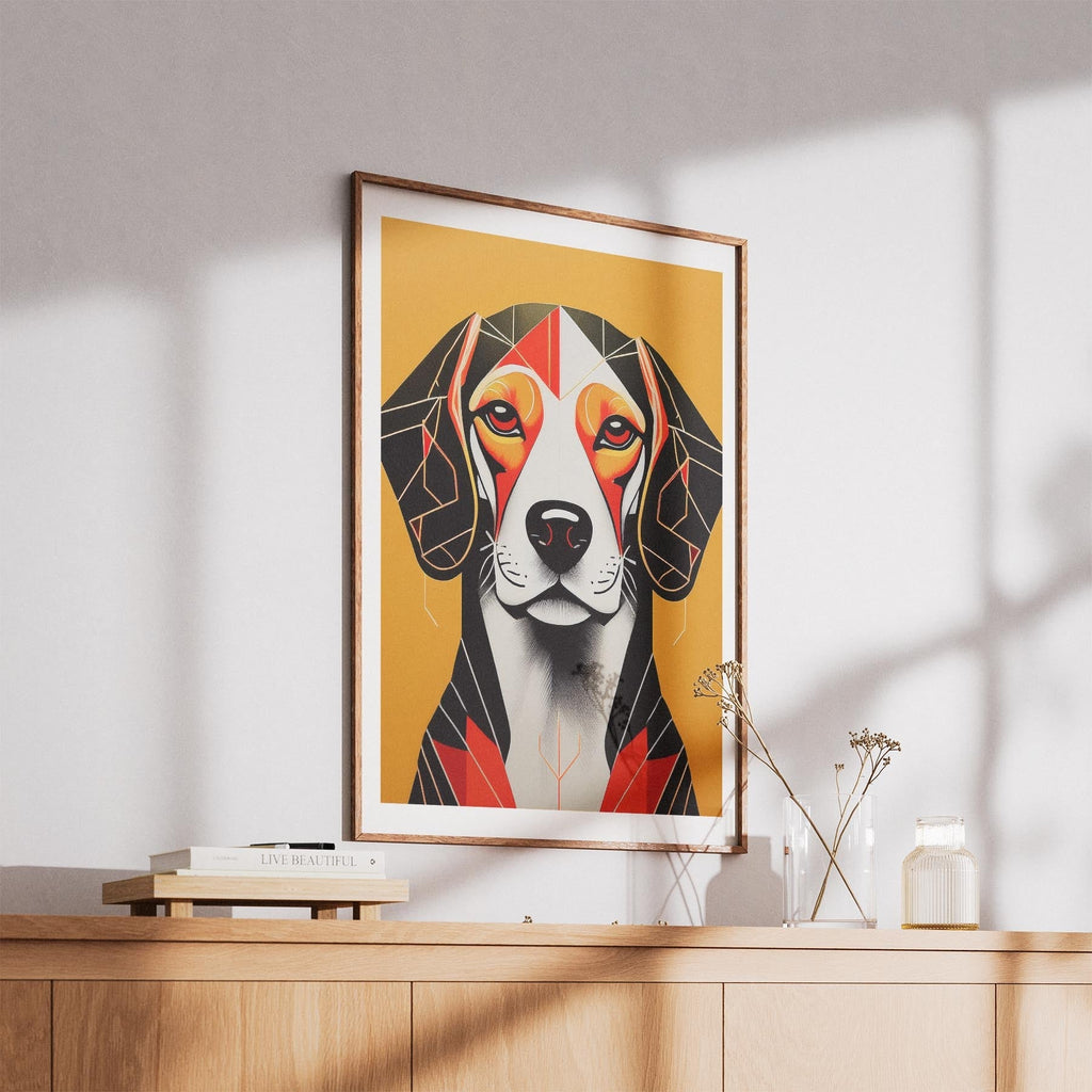 Beagle Geometric Orange Series image 5