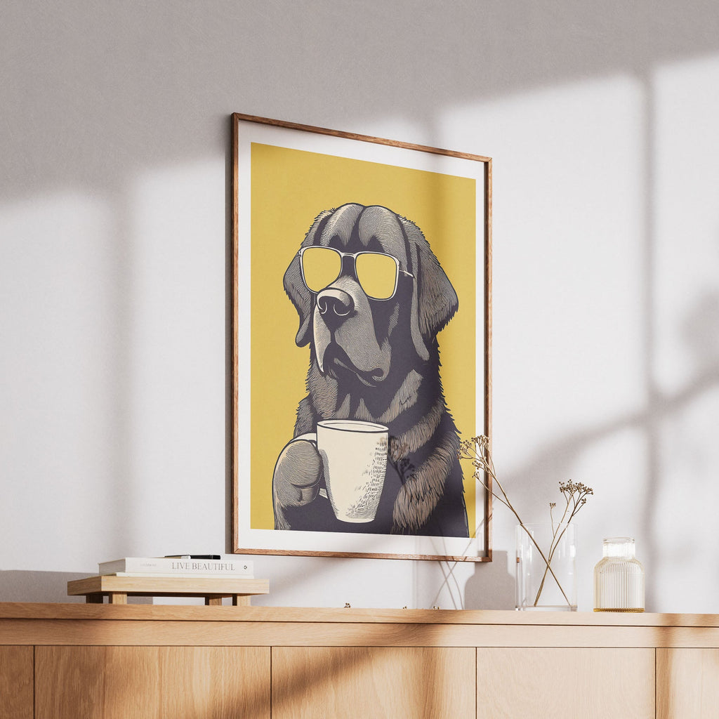 Newfoundland Chillin Coffee Dog image 6