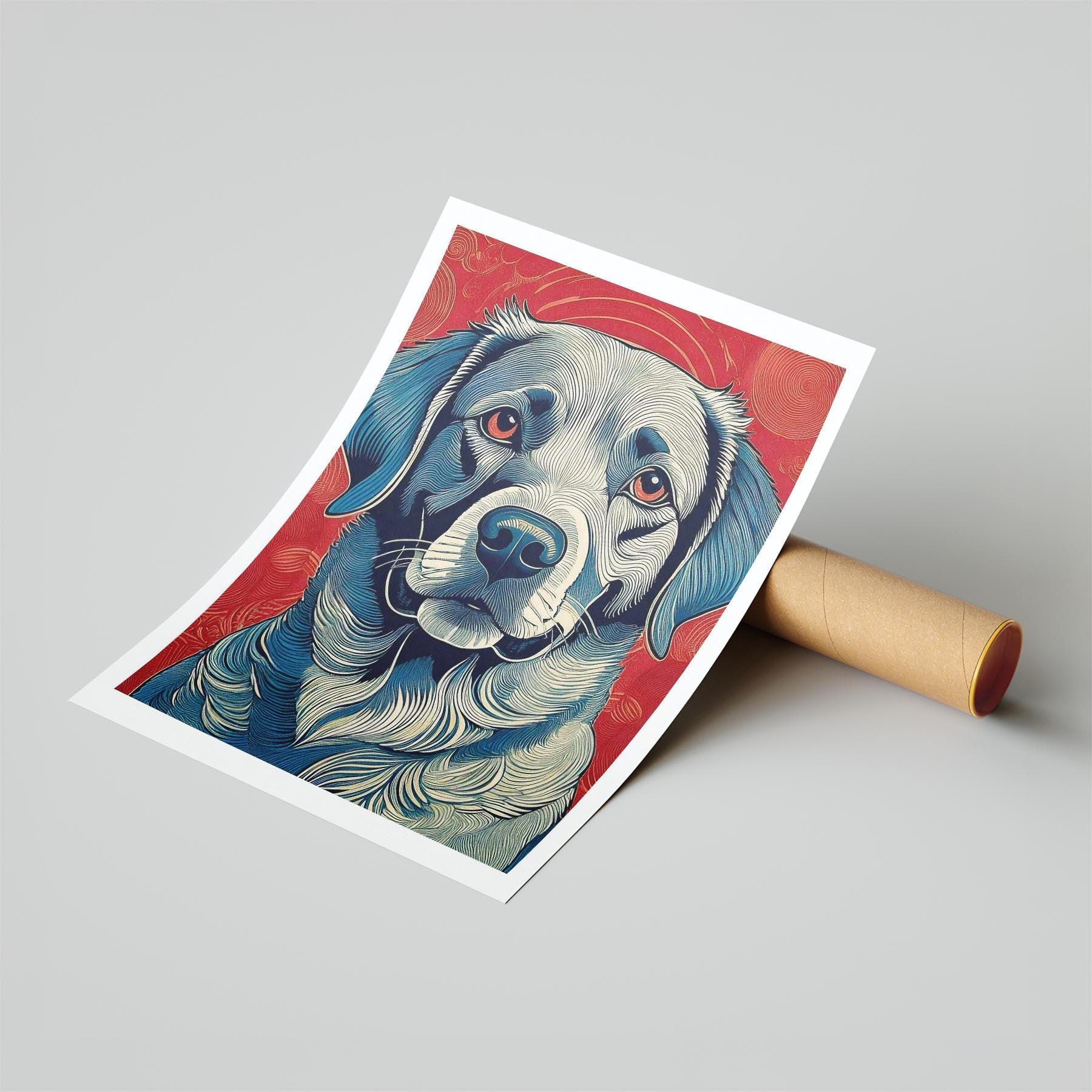 Labrador Retriever Hokusai Japanese Inspired Dog Series 3 image 6