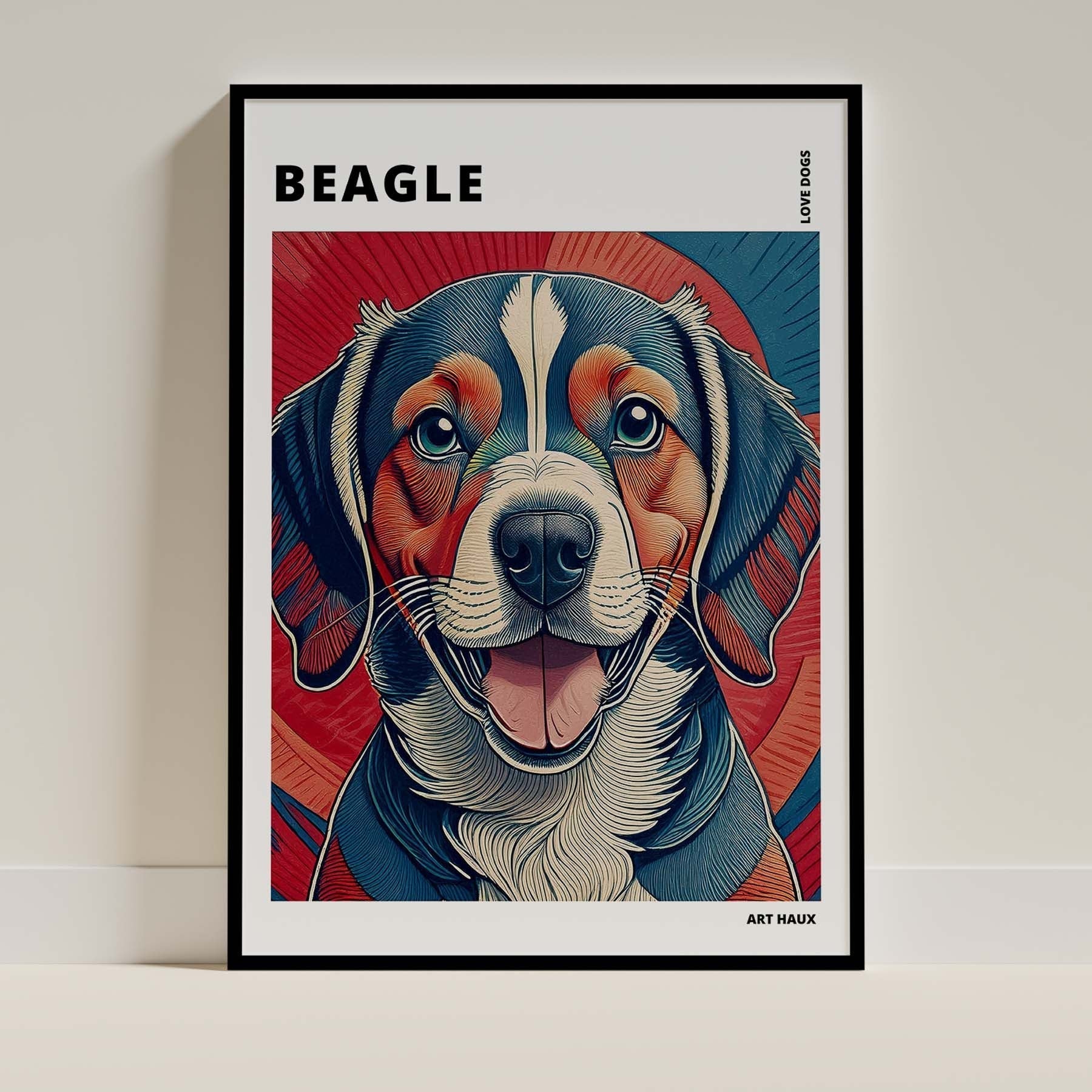 Beagle Dog Art Print Unframed Vol 1 | 11 Unique Designs | Wall Art Gift for Dog Lovers | Dogsy & Co