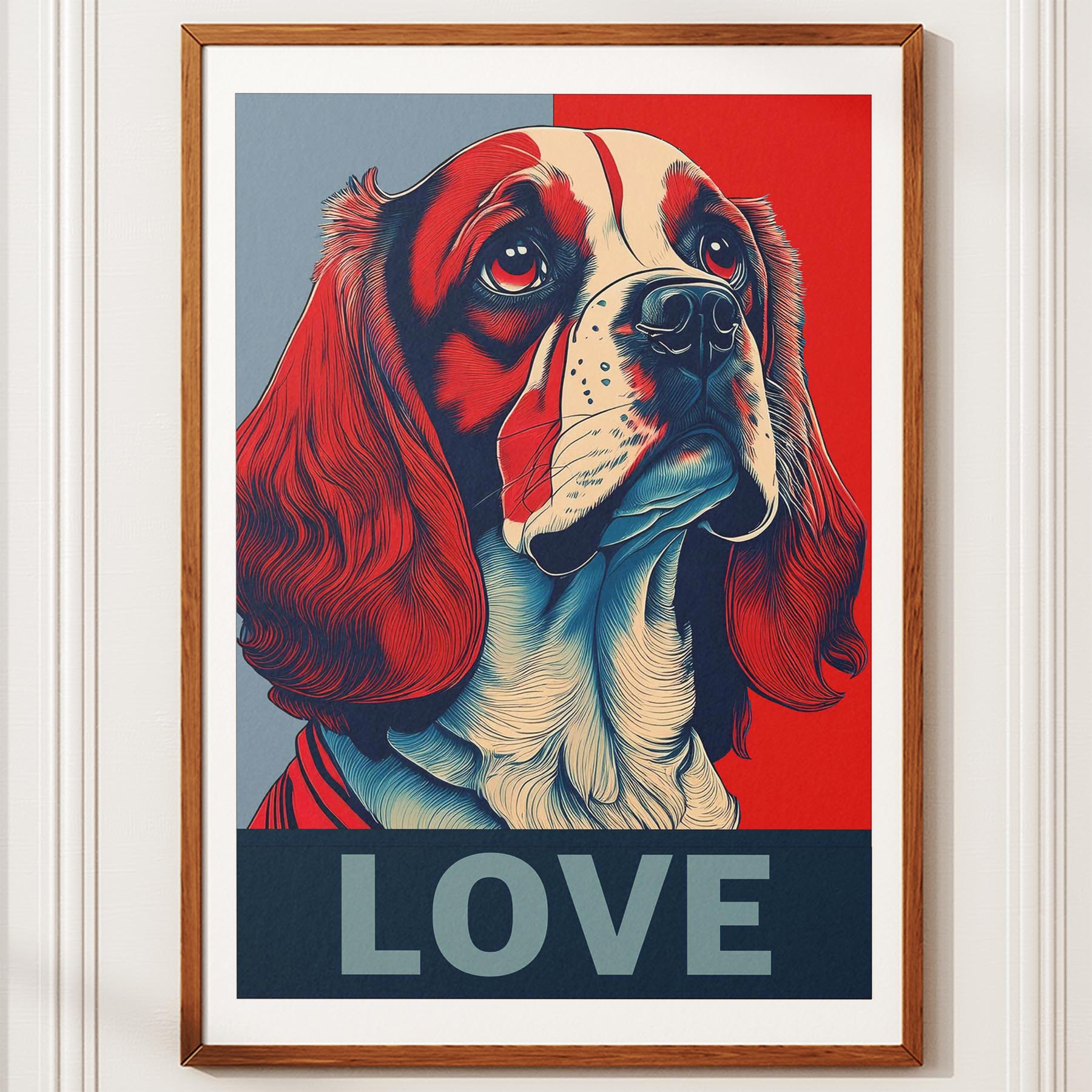 Cavalier Spaniel LOVE Series Inspired by the Obama Poster image 10