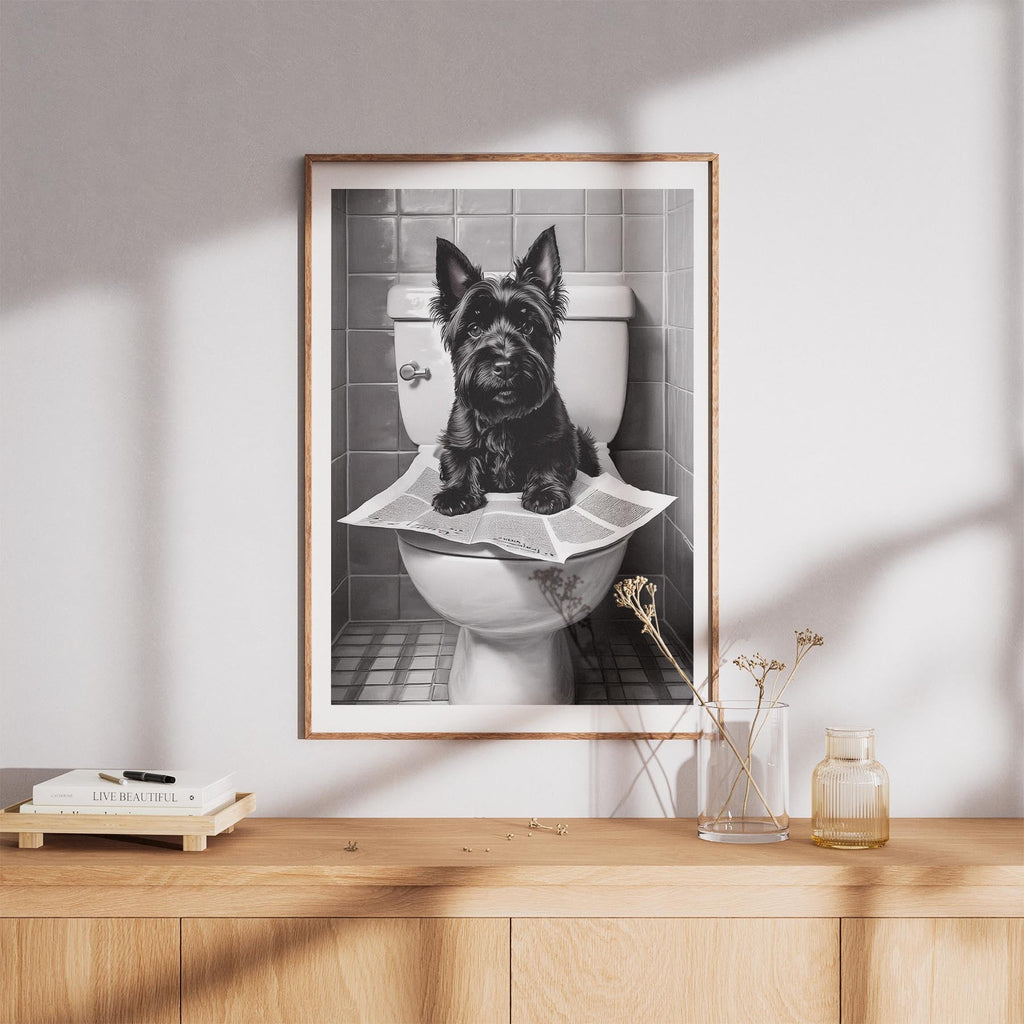 Scottish Terrier Toilet Humour Dog Series image 8