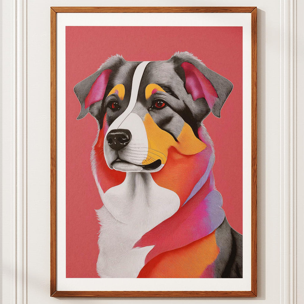 Australian Shepherd Modern Pop Dog Series image 10