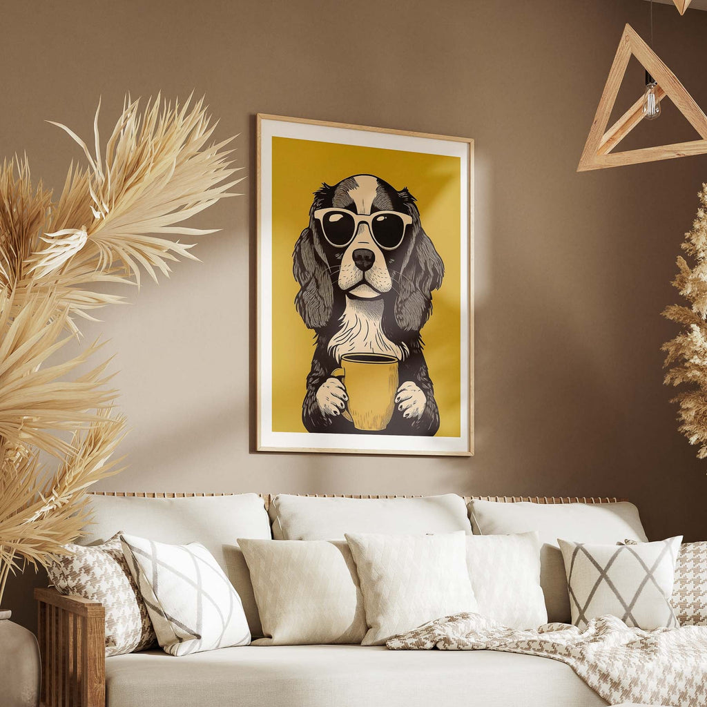 Cavalier King Charles Spaniel Chillin Coffee Dog image 5