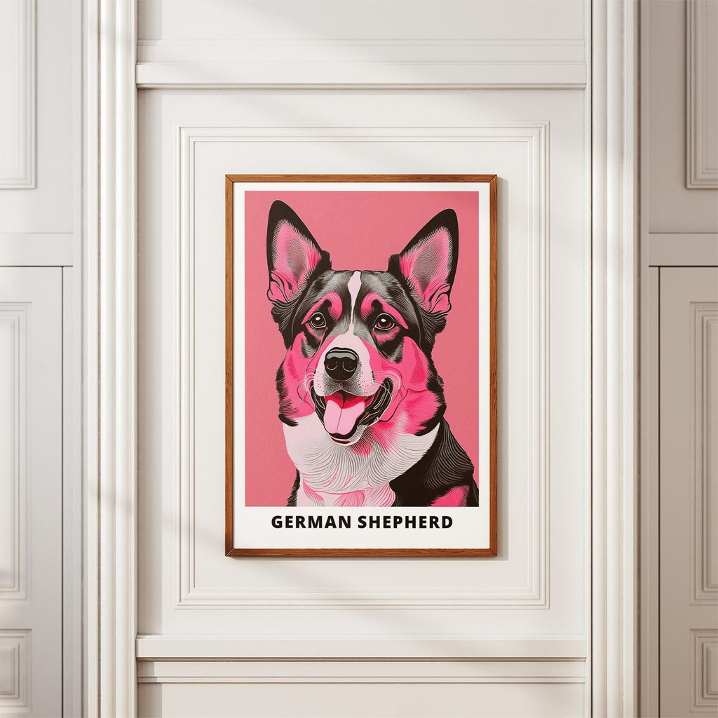 German Shepherd Pink and Black Dog Series 1 image 3