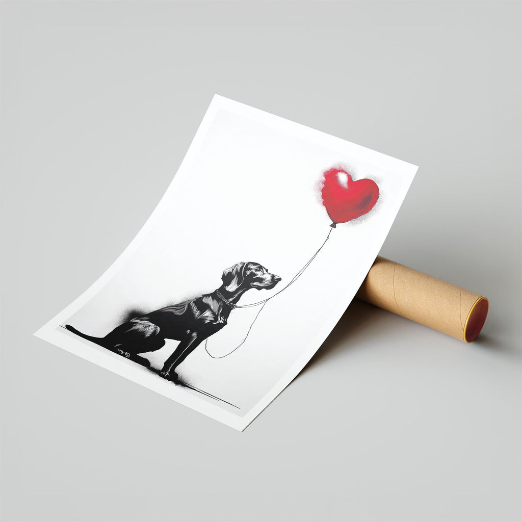 Hungarian Vizsla DOGSY Series inspired by the Art of Banksy image 6