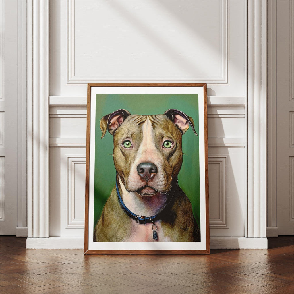 American Pitbull Terrier Green Painted Series image 4