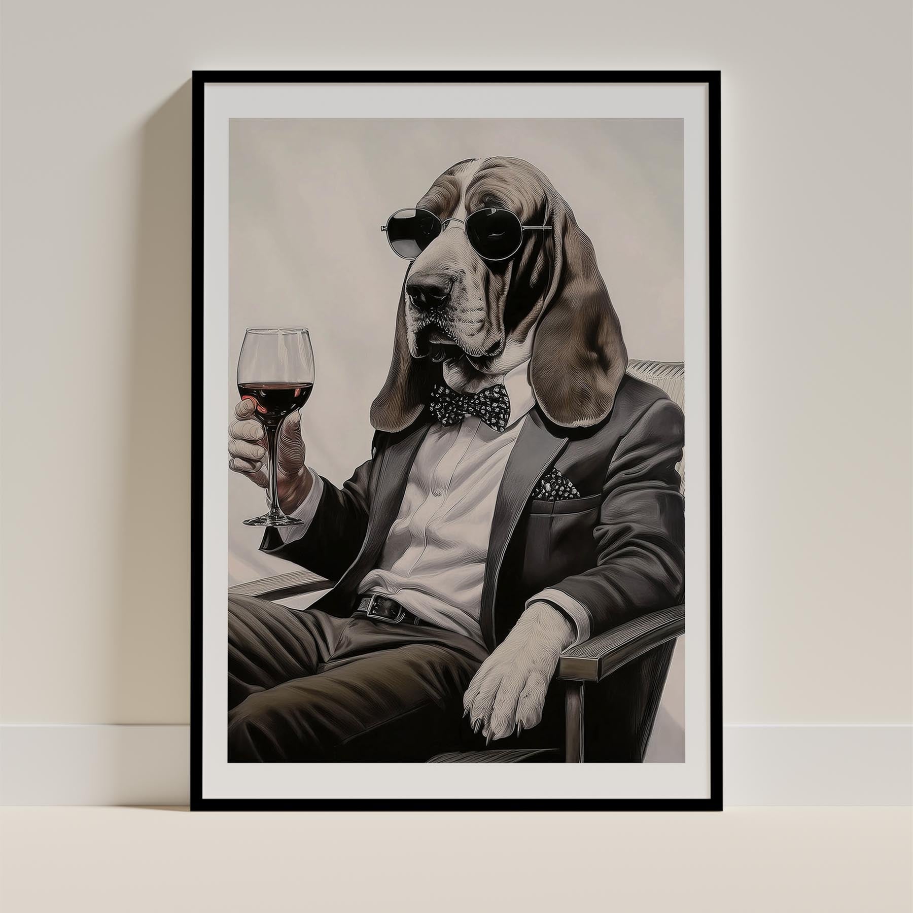 Basset Hound Dog Art Print Unframed Vol 1 | 11 Unique Designs | Wall Art Gift for Dog Lovers - Image 6 | Dogsy & Co