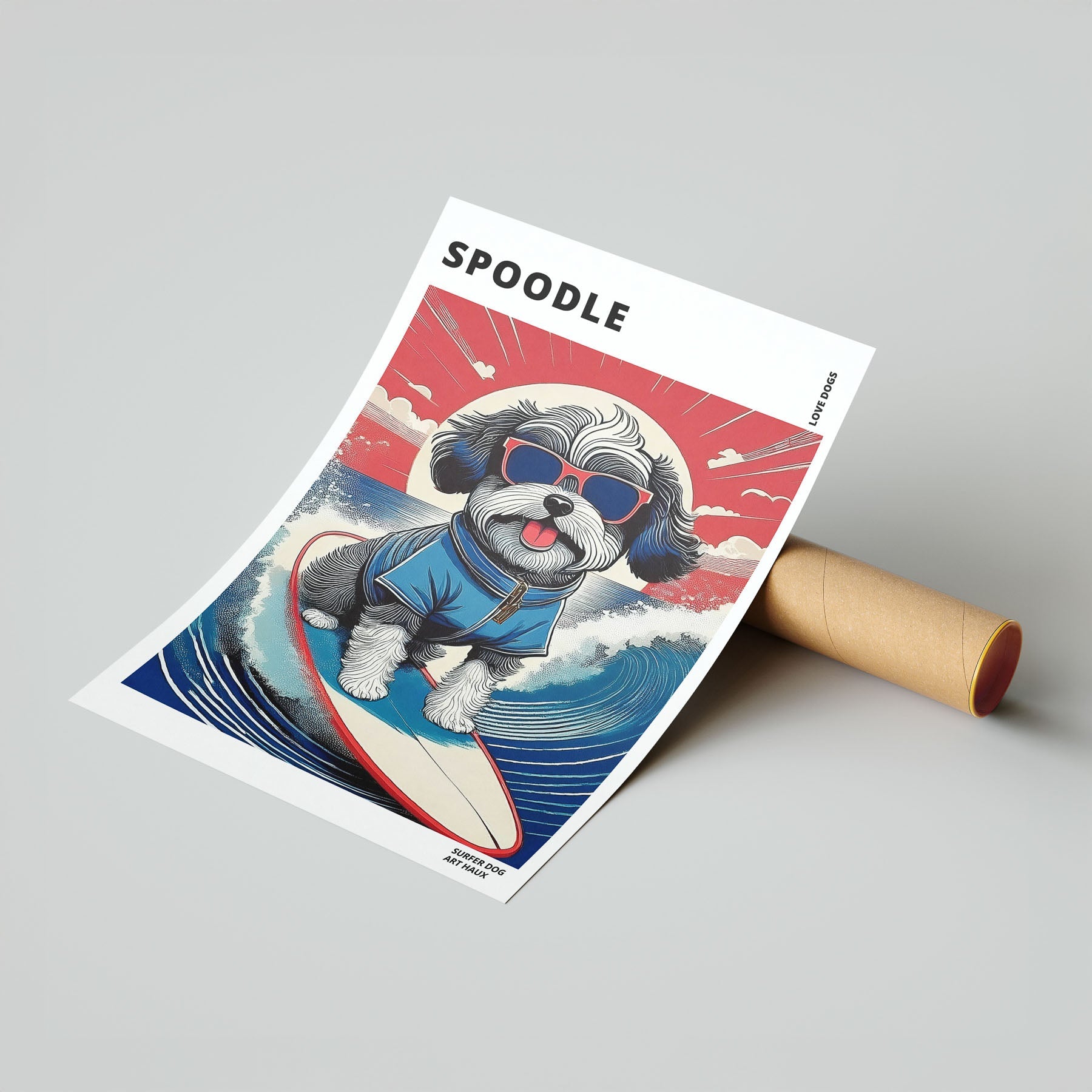 Spoodle Hokosai Surfer Dogs 1 image 7