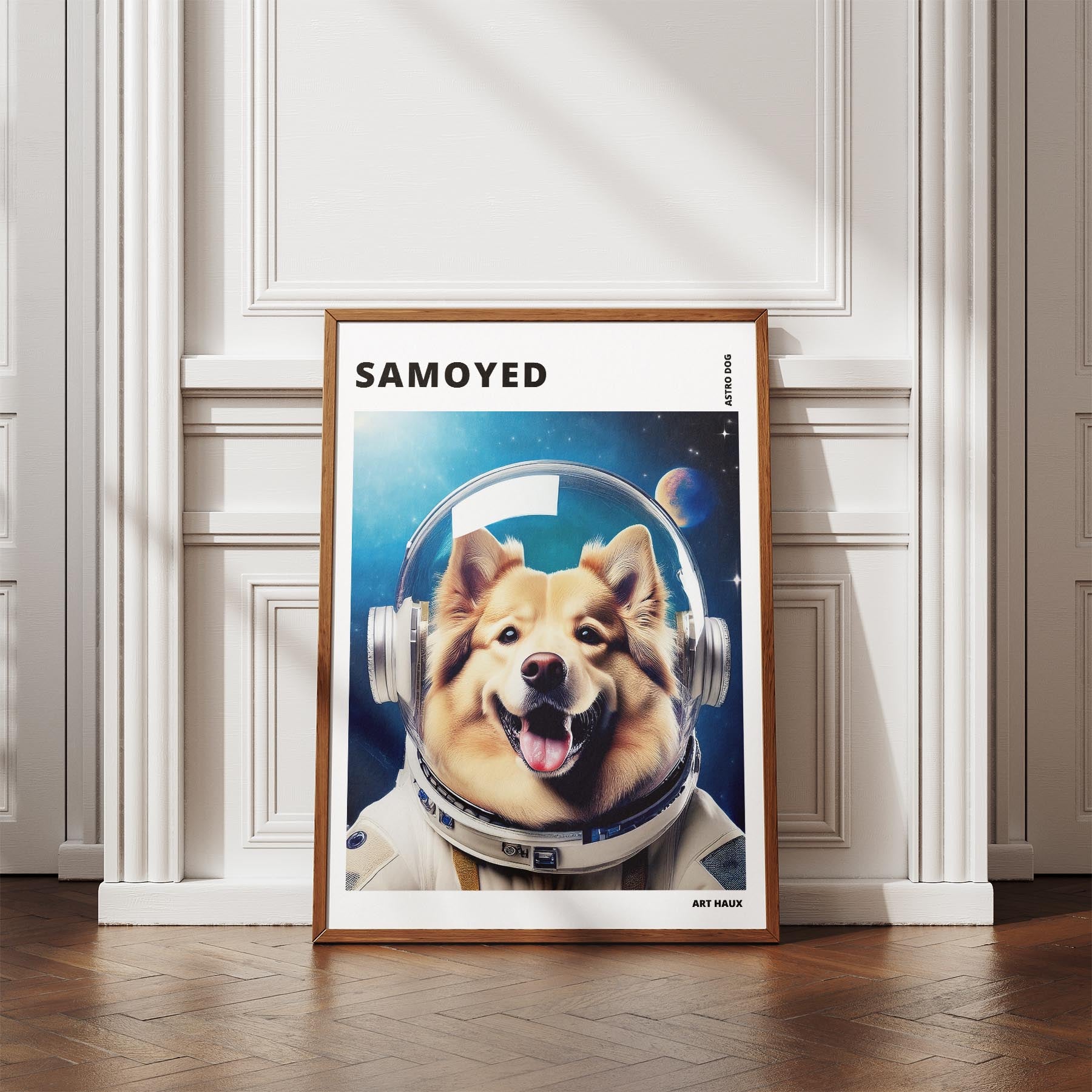 Samoyed Astronaut Dog Series with Text Astro Dog image 4