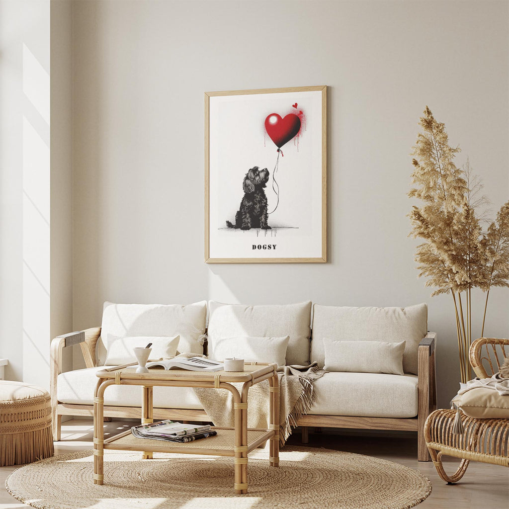 Australian Silky Terrier DOGSY Series inspired by the Art of Banksy with text Do image 2