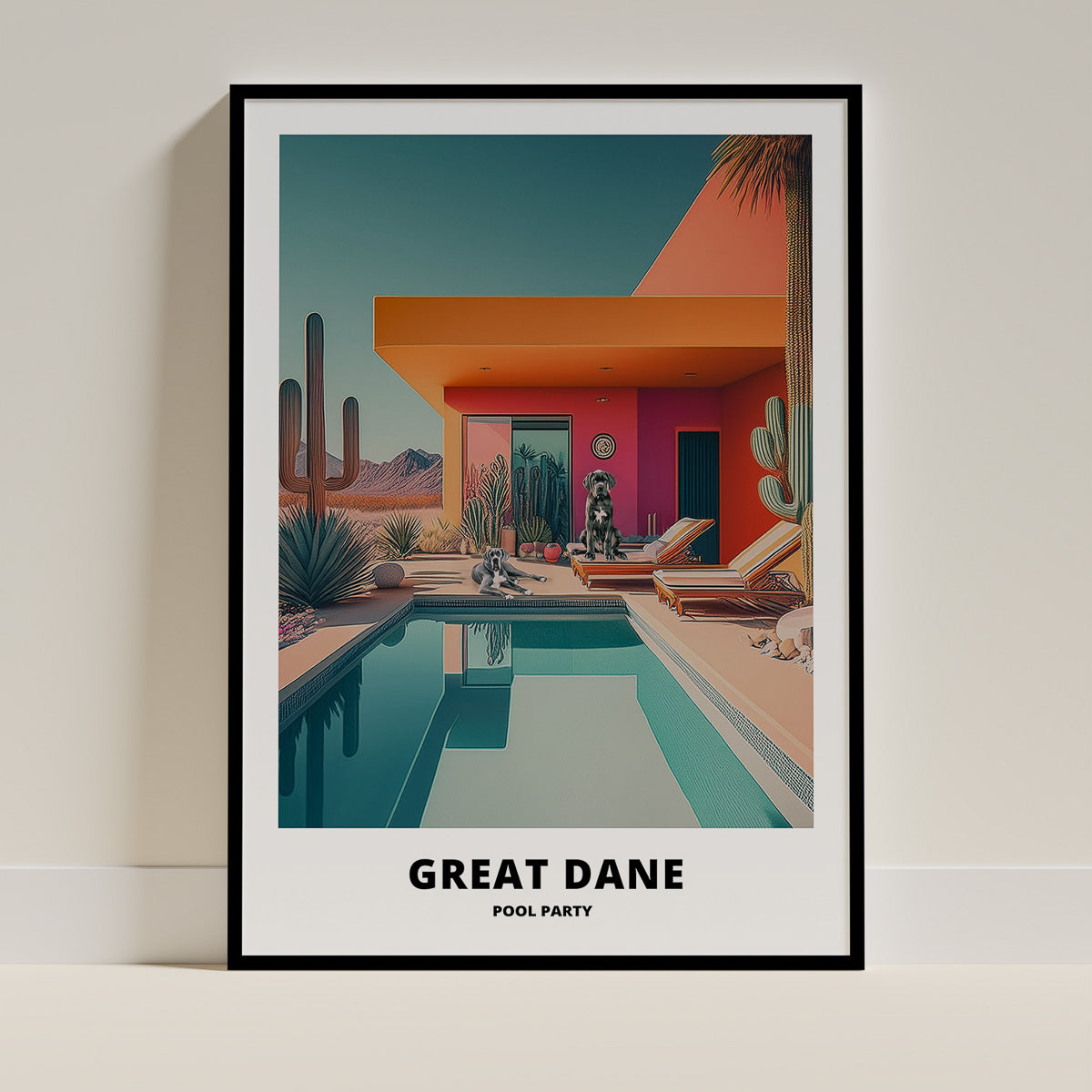 Great Dane Dog Art Print Unframed Vol 3 | 6 Unique Designs | Wall Art Gift for Dog Lovers - Image 6 | Dogsy & Co