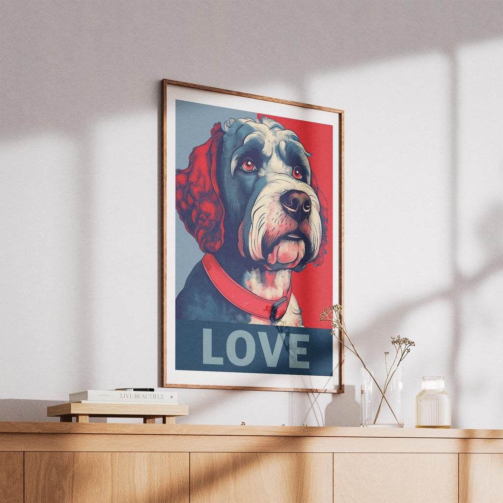 Spanish Water Dog LOVE Series Inspired by the Obama Poster image 5